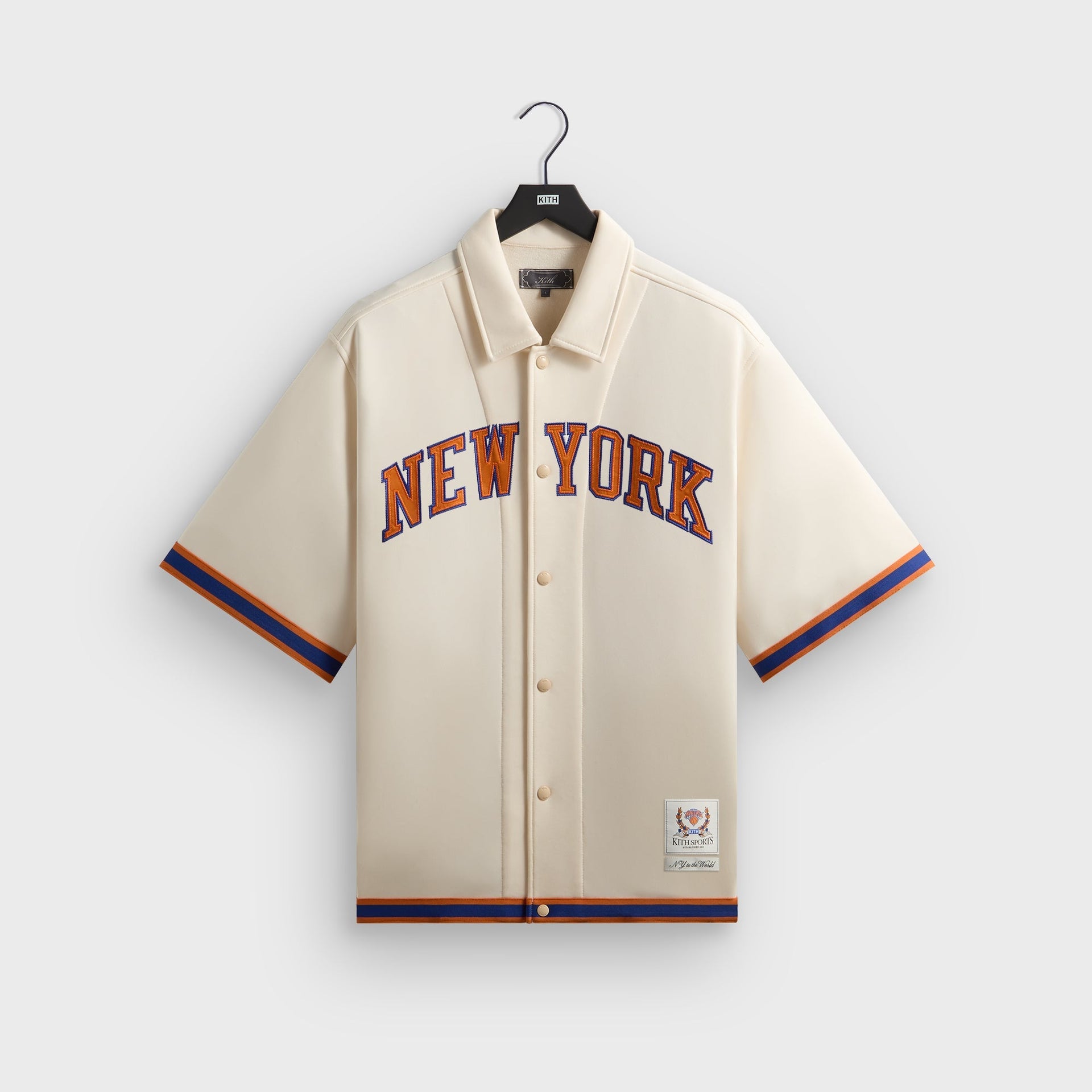 Kith for the New York Knicks Patrick Ewing Woodpoint Shirt - Sandrift - PH