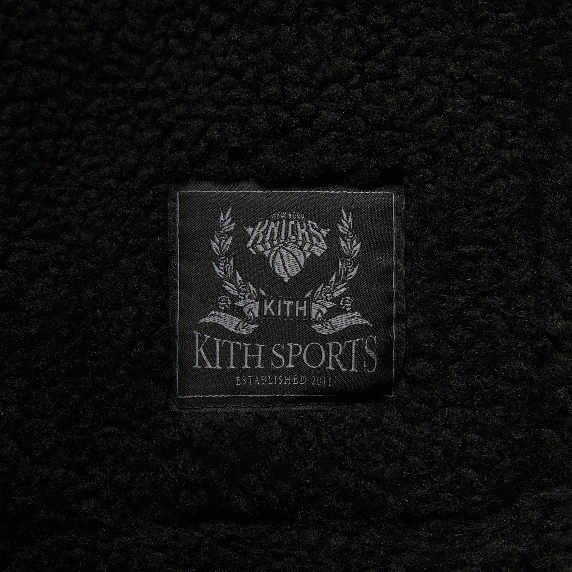 Kith for the New York Knicks New York Vintage Nelson Quarter Zip - Black - PH