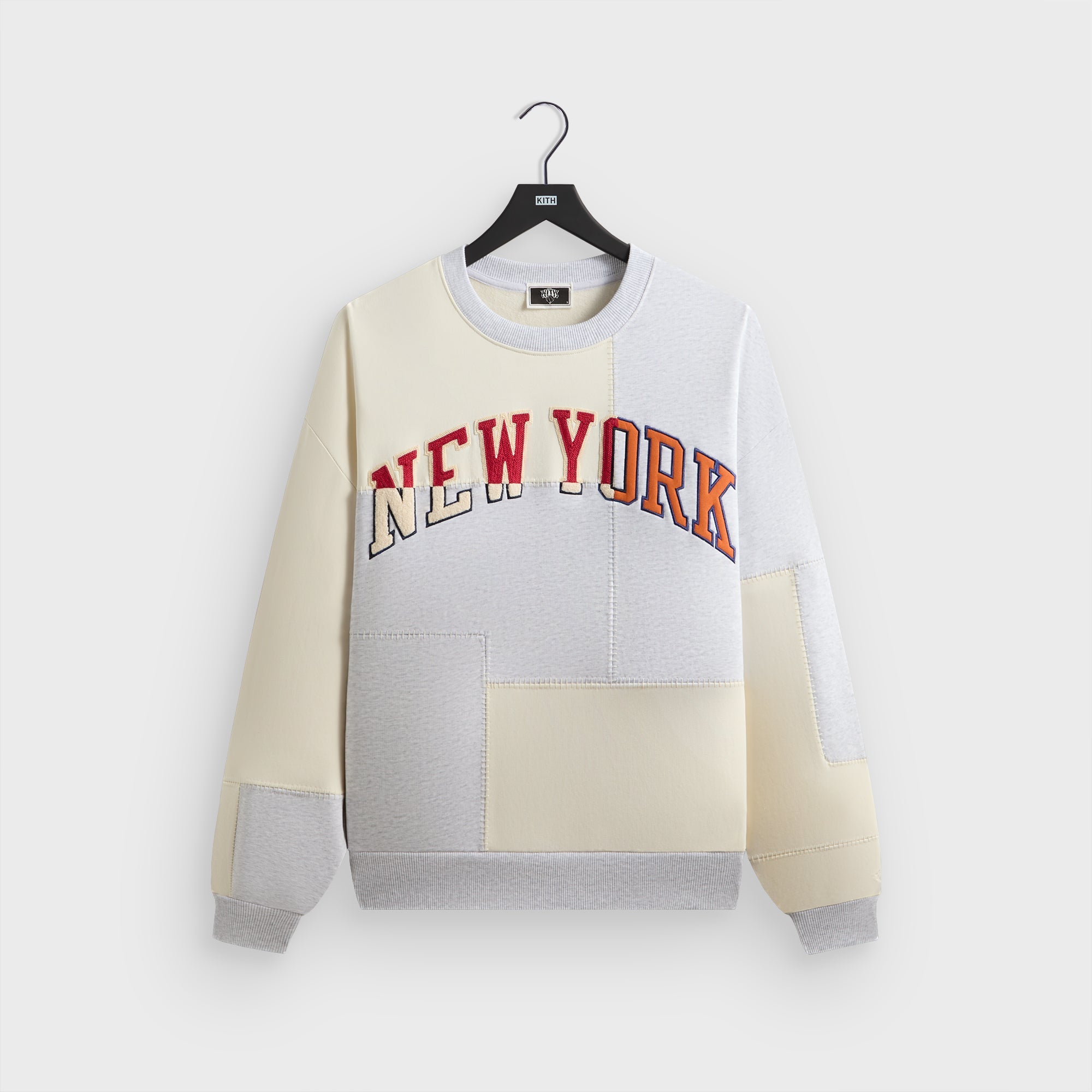 トップス Kith&NikeforNewYorKnicksFleeceCrewneck Kith for the New York Knicks Patchwork Fleece Crewneck Sweatshirt