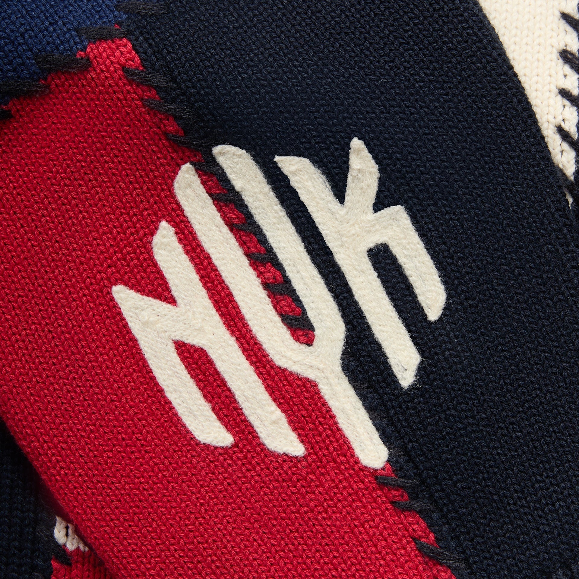 Kith for the New York Knicks Patchwork Crewneck Sweater - Nocturnal