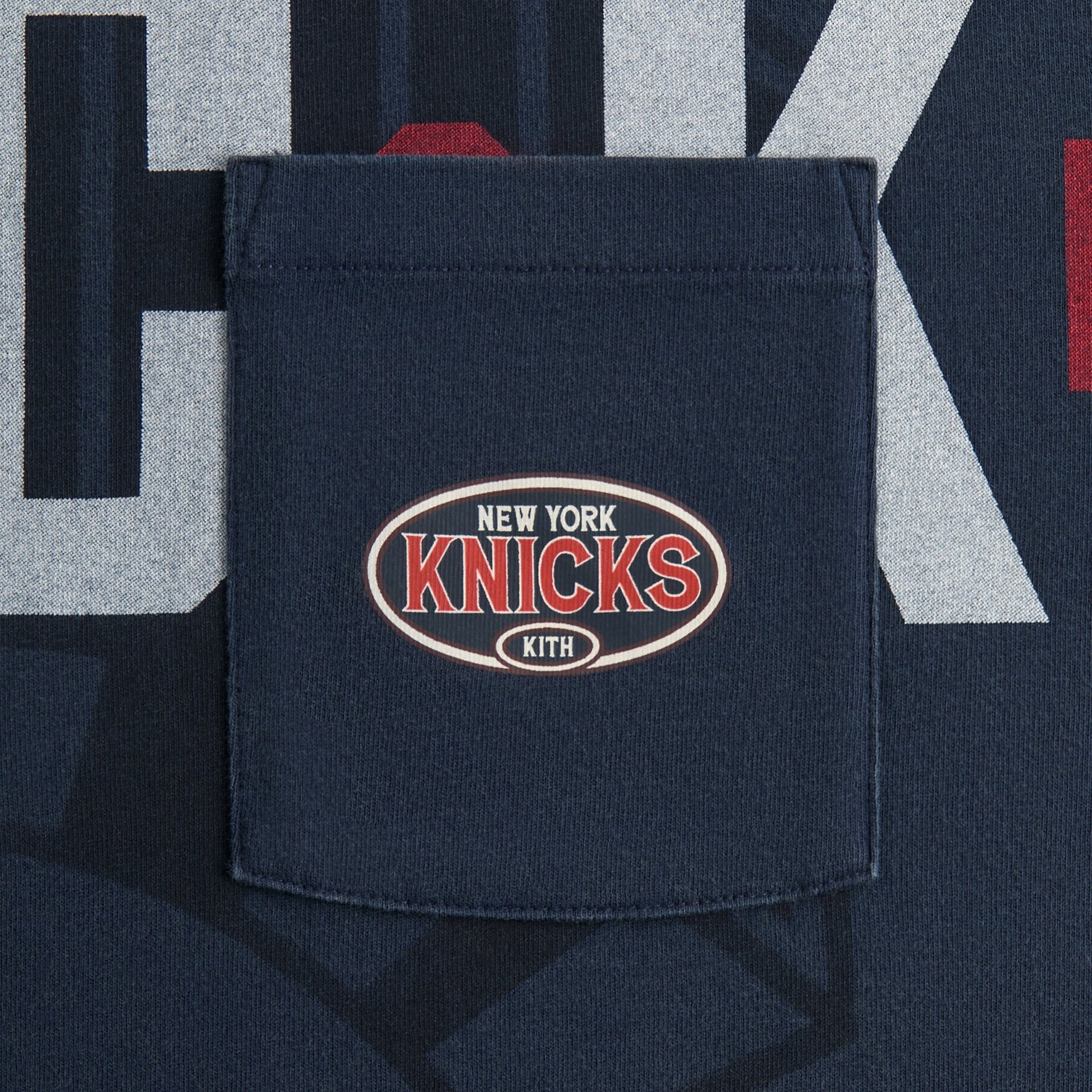 Kith for the New York Knicks Pocket Vintage Jones Tee - Nocturnal - PH