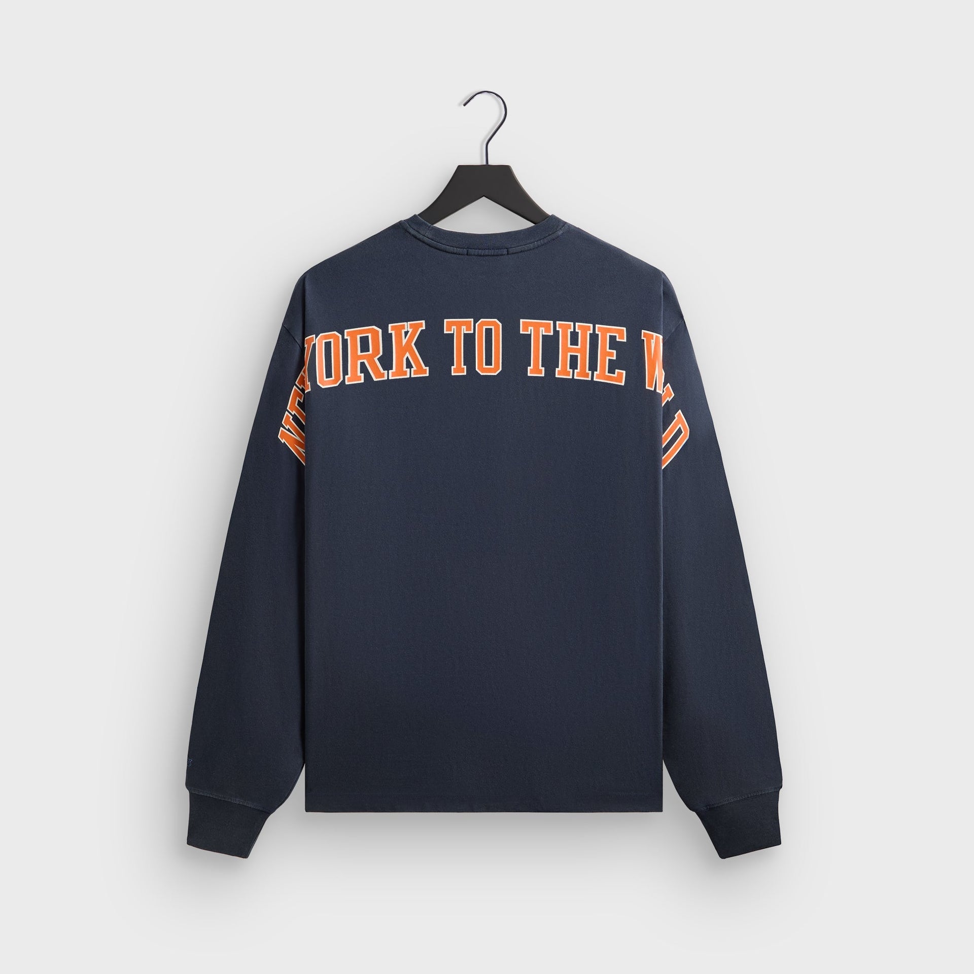 Kith for the New York Knicks Knickerbockers Long Sleeve Quinn Vintage Tee - Nocturnal - PH