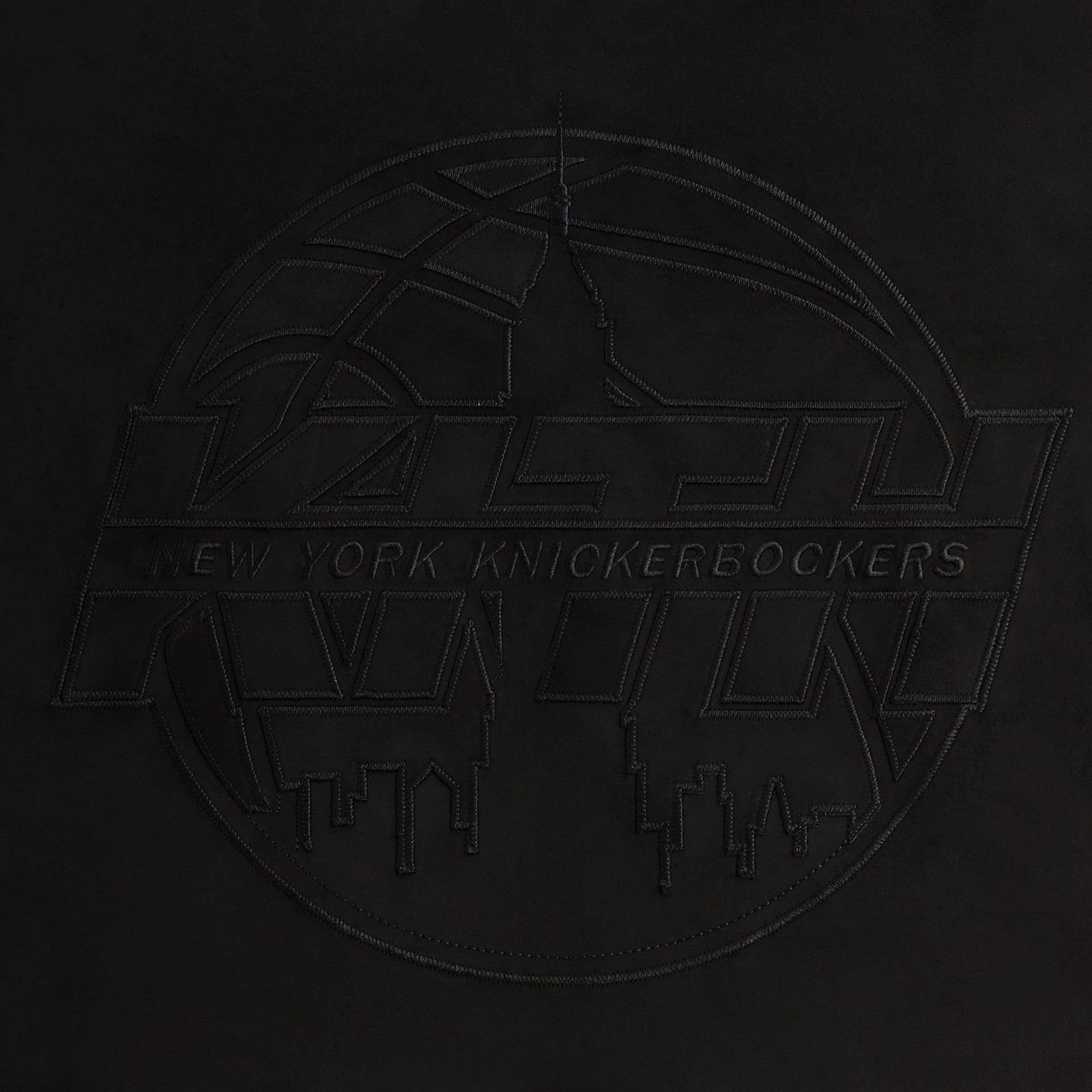 Kith for the New York Knicks Tonal Braxton Vintage Hoodie - Black - PH