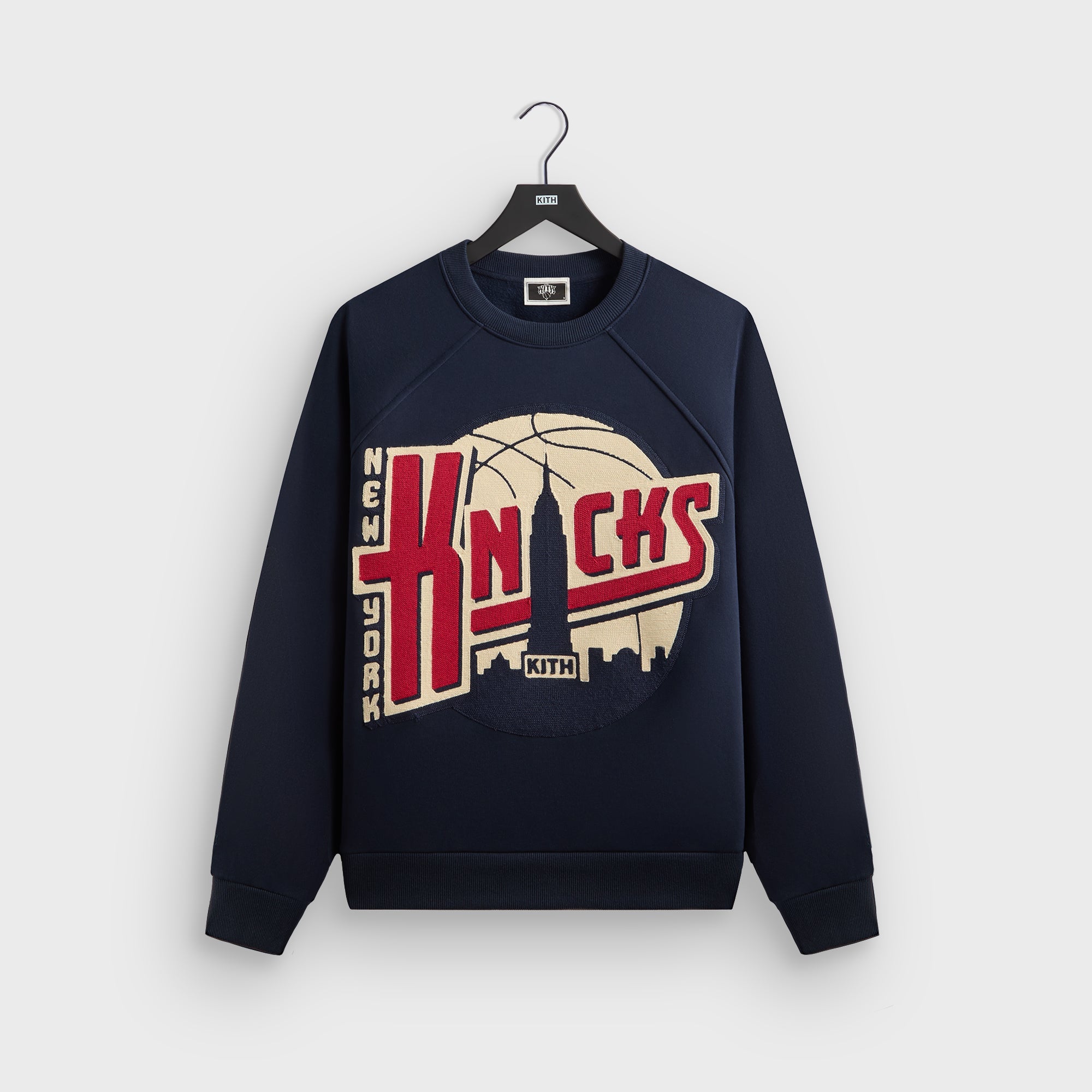 Kith for the New York Knicks Basketball Vintage Nelson Raglan