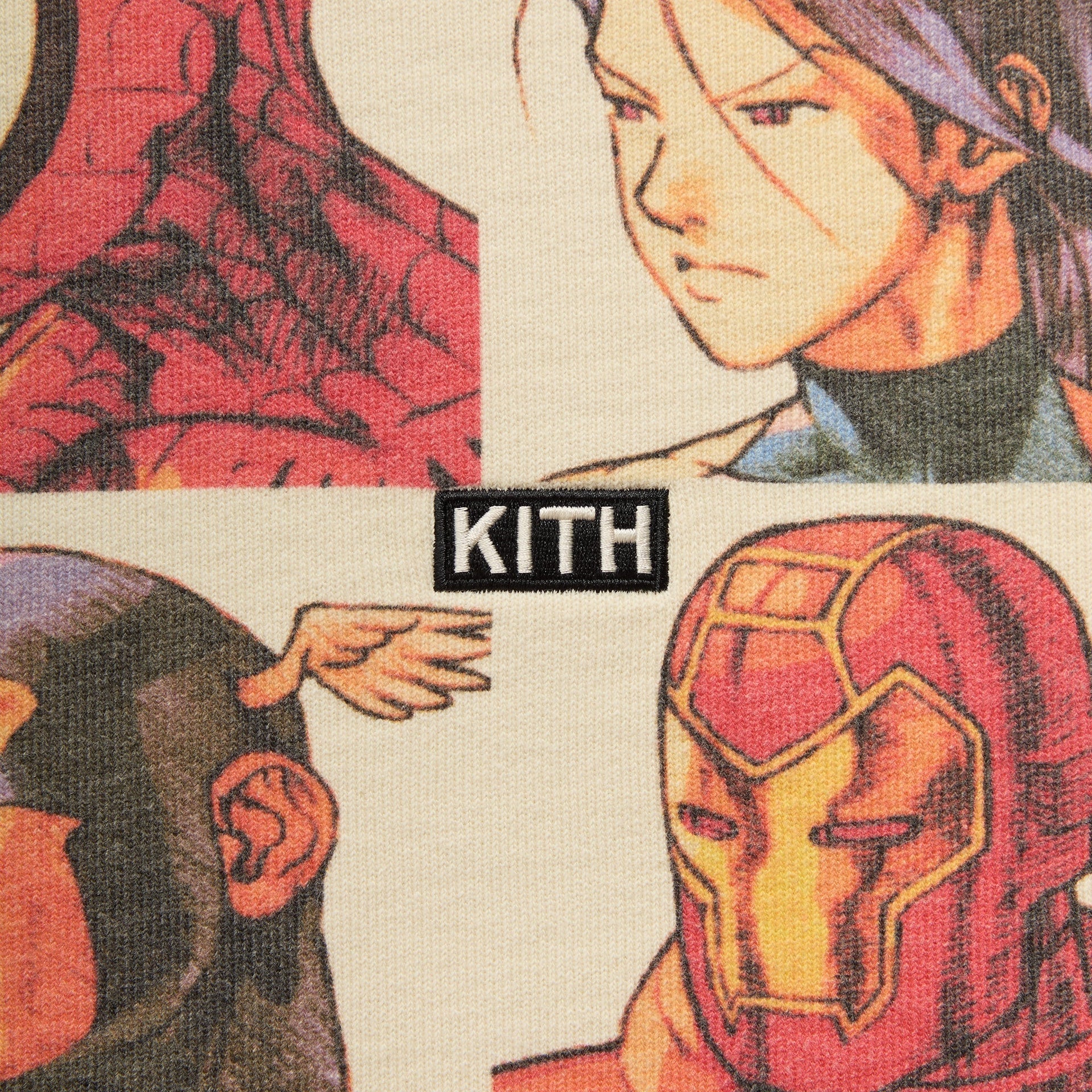 Marvel vs. Capcom | Kith Fighter All-Over Printed Vintage Nelson Hoodie - Sandrift - PH