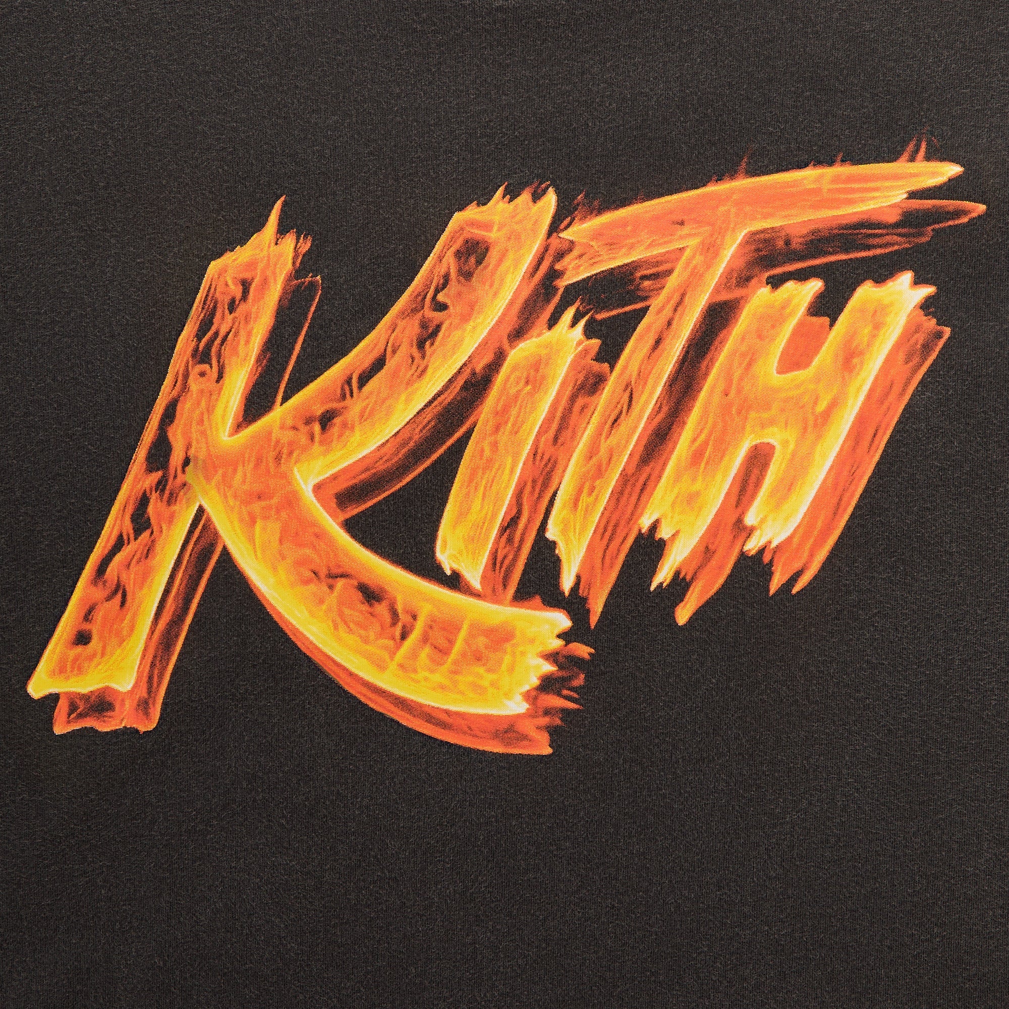 Capcom | Kith Street Fighter Flame Vintage Long Sleeve Tee - Black