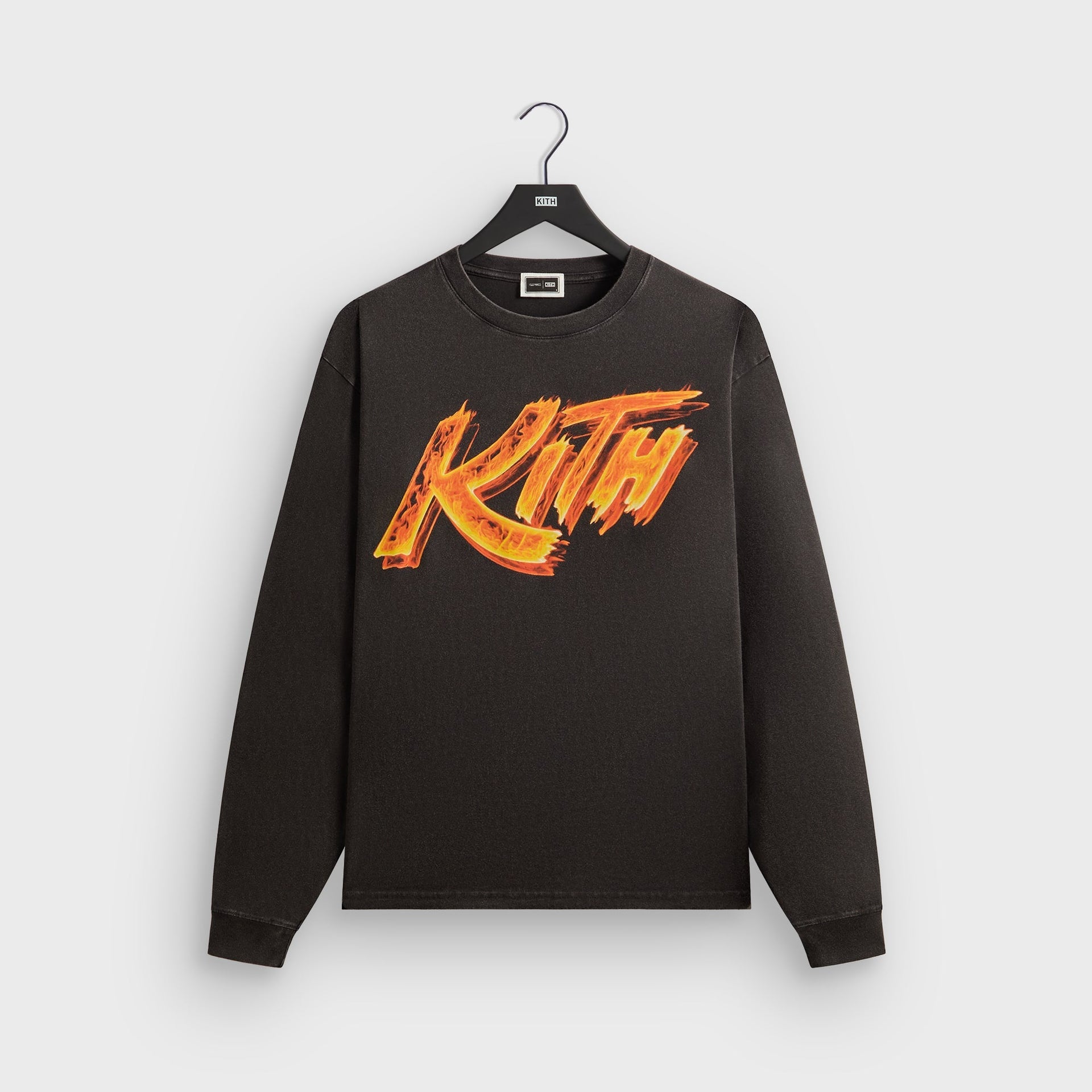 Capcom | Kith Street Fighter Flame Vintage Long Sleeve Tee - Black - PH