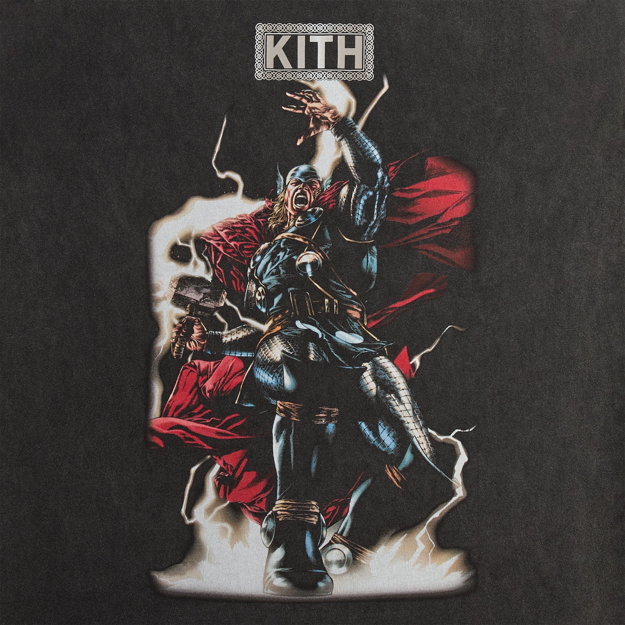 Marvel | Kith Thor Vintage Tee Tシャツ Marvel | Kith Thor Vintage Tee - Black – Kith Europe