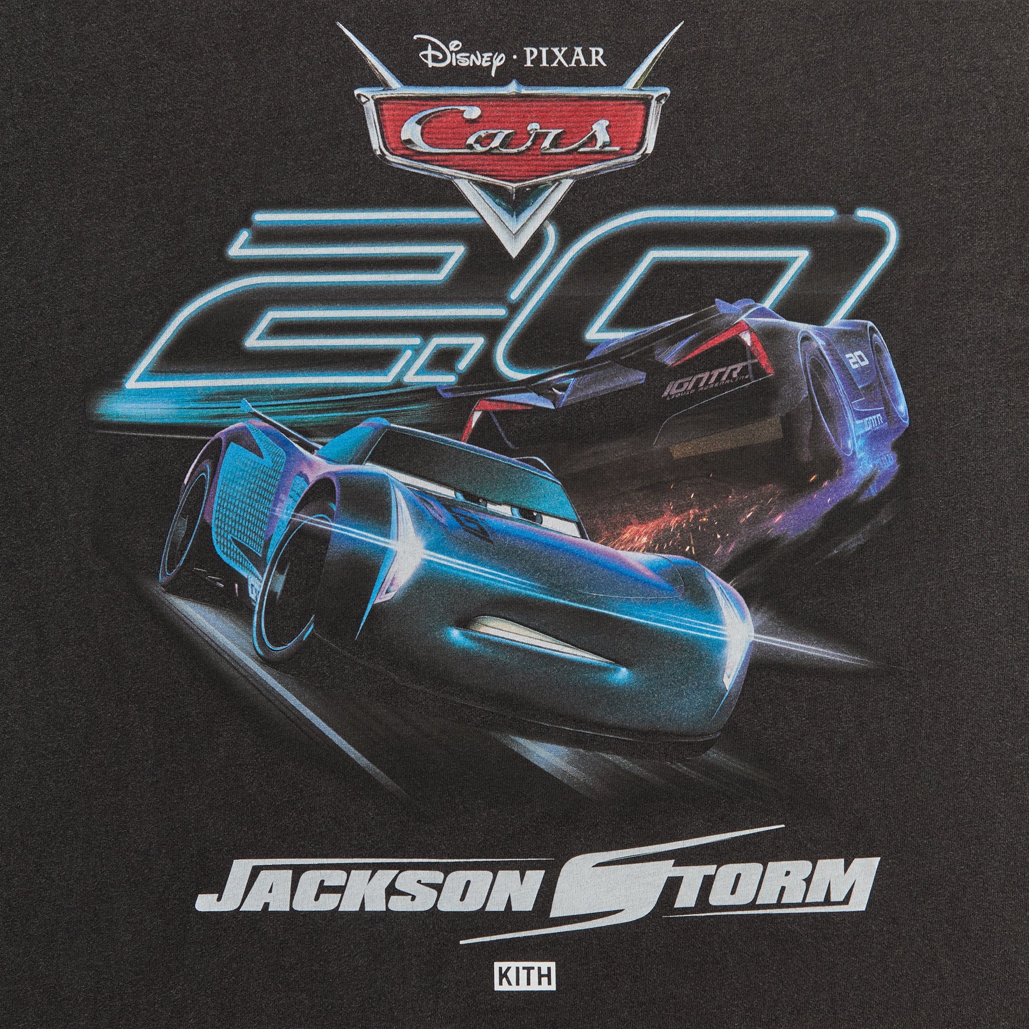 Disney | Kith for Pixar Jackson Storm Vintage Tee - Black – Kith