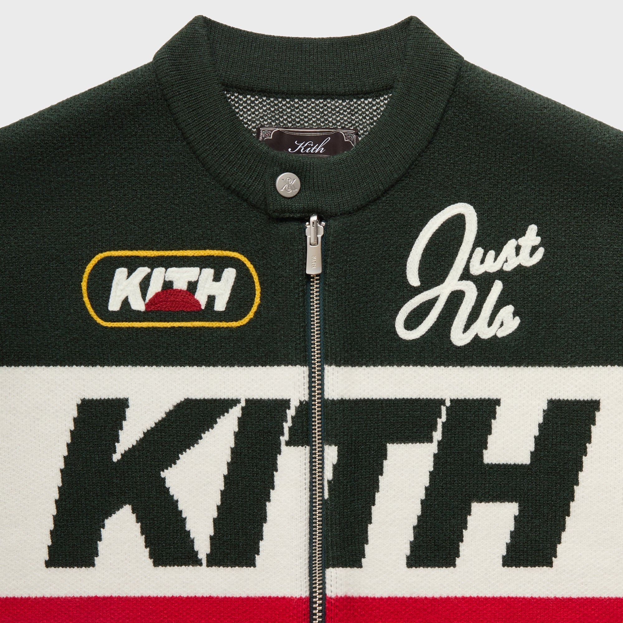 Kith Knit Moto Full Zip Jacket - Stadium – Kith Europe