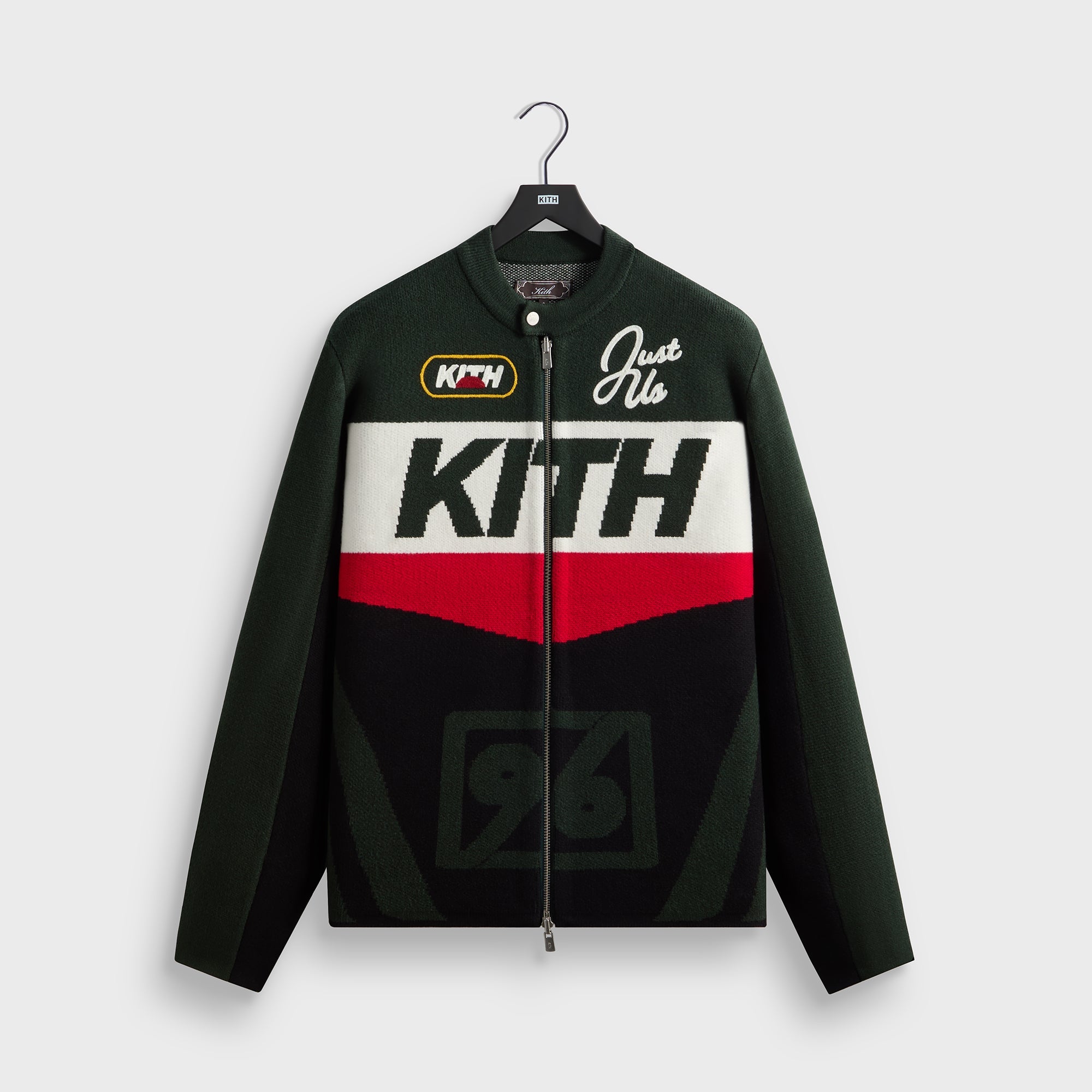 Kith Knit Moto Full Zip Jacket - Stadium – Kith Europe