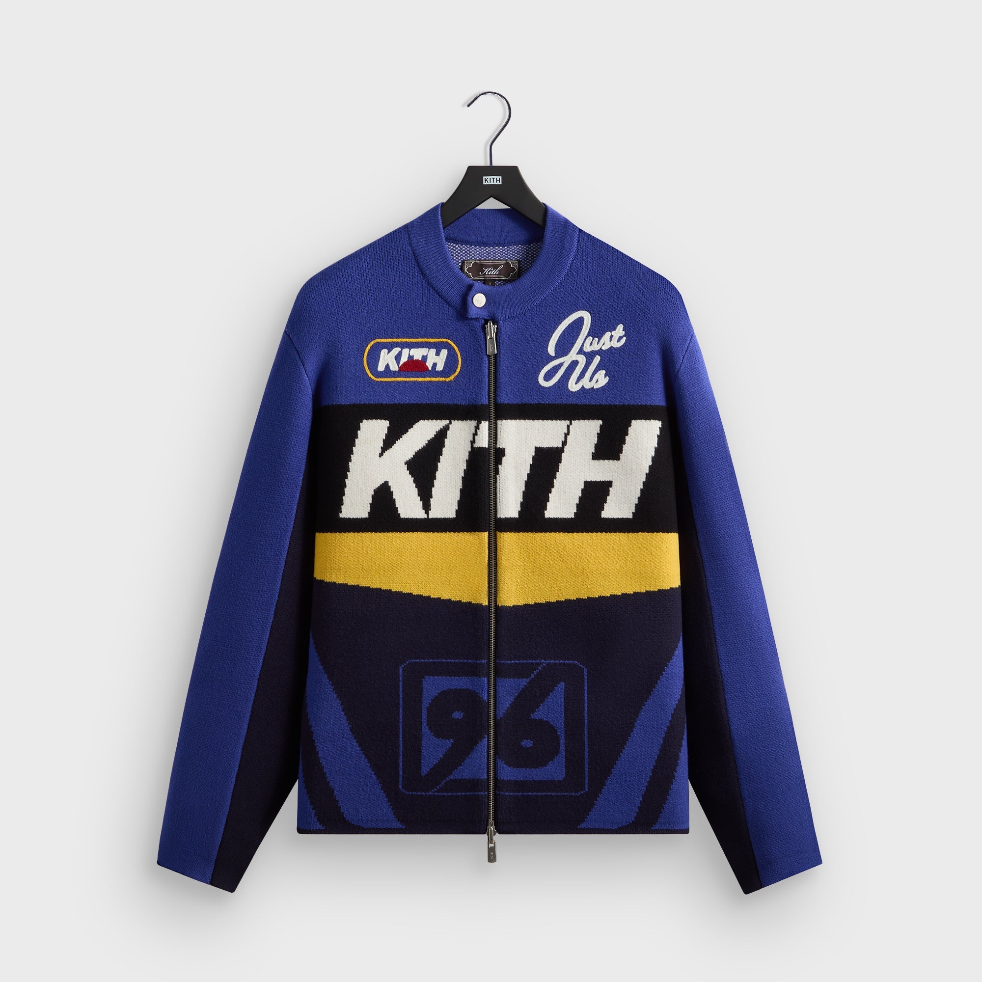 Kith Knit Moto Full Zip Jacket - Current – Kith Europe