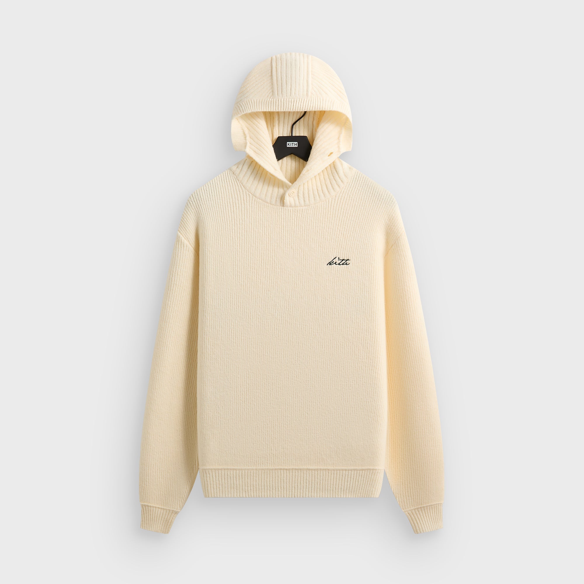 パーカー kith  Adam combo knit pullover XS Kith Lucero Knit Hoodie - Sandrift – Kith Europe