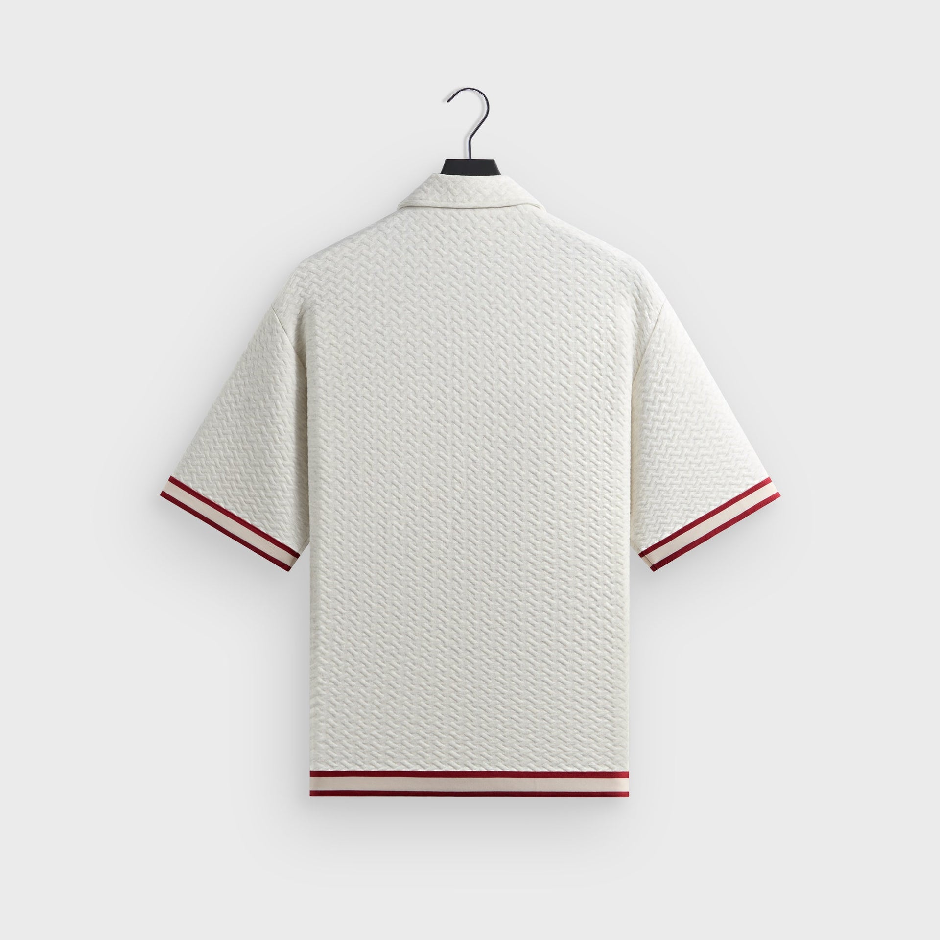 Kith Tessellation Interlock Woodpoint Shirt - Light Heather Grey