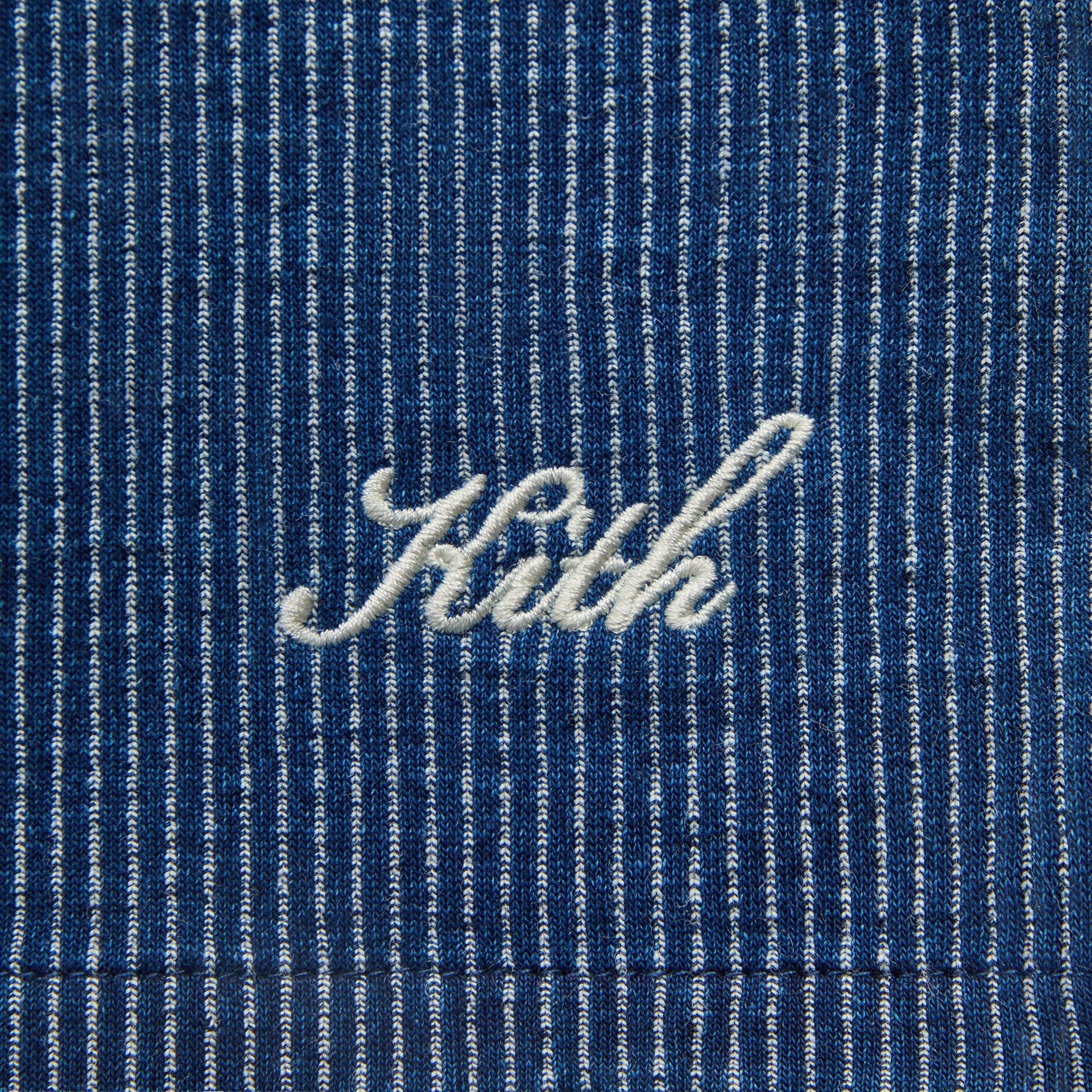 Kith Railroad Stripe Indigo Boxy Collar Overshirt - Dark Indigo - PH