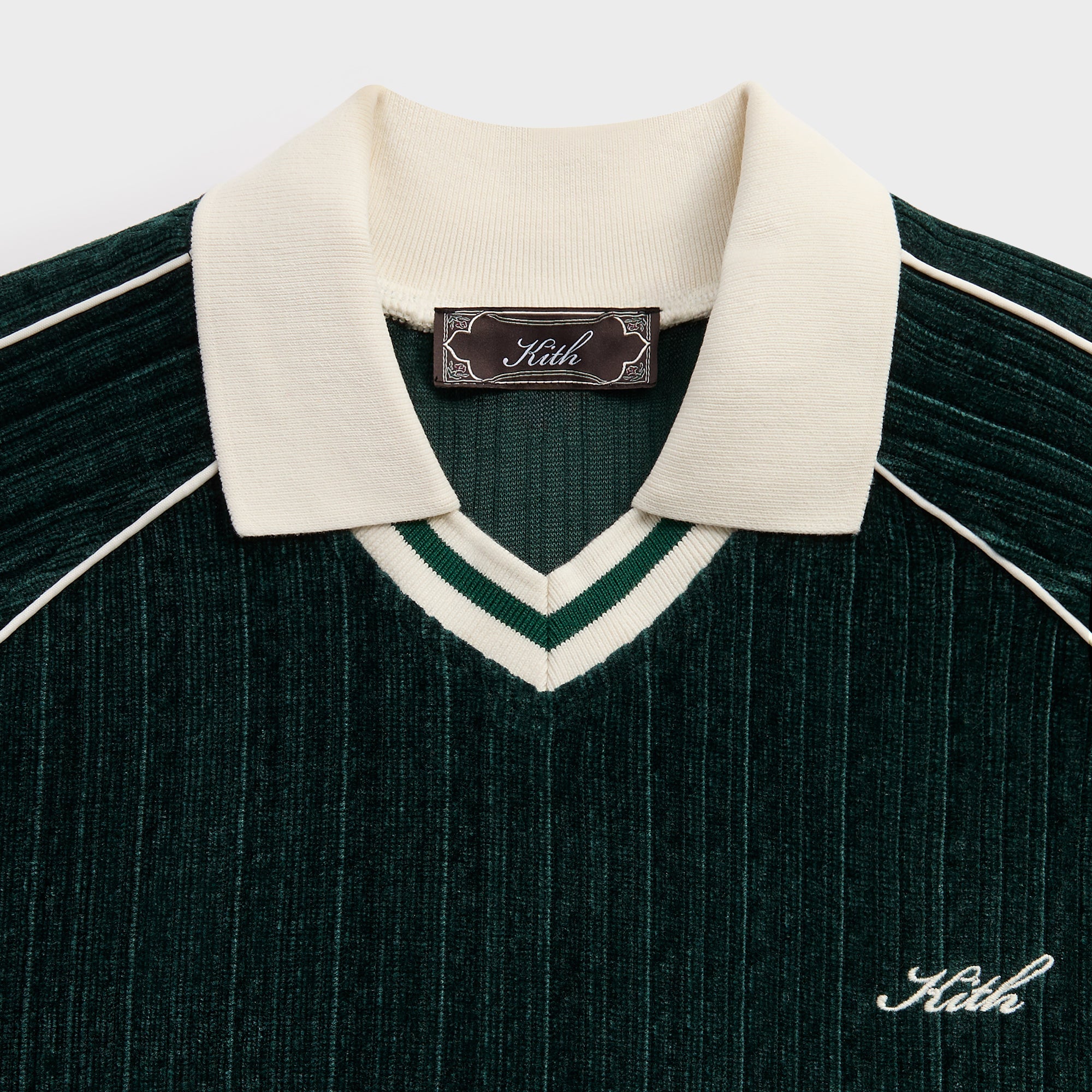 Kith Velvet Corduroy Long Sleeve Trevor Polo - Stadium – Kith Europe