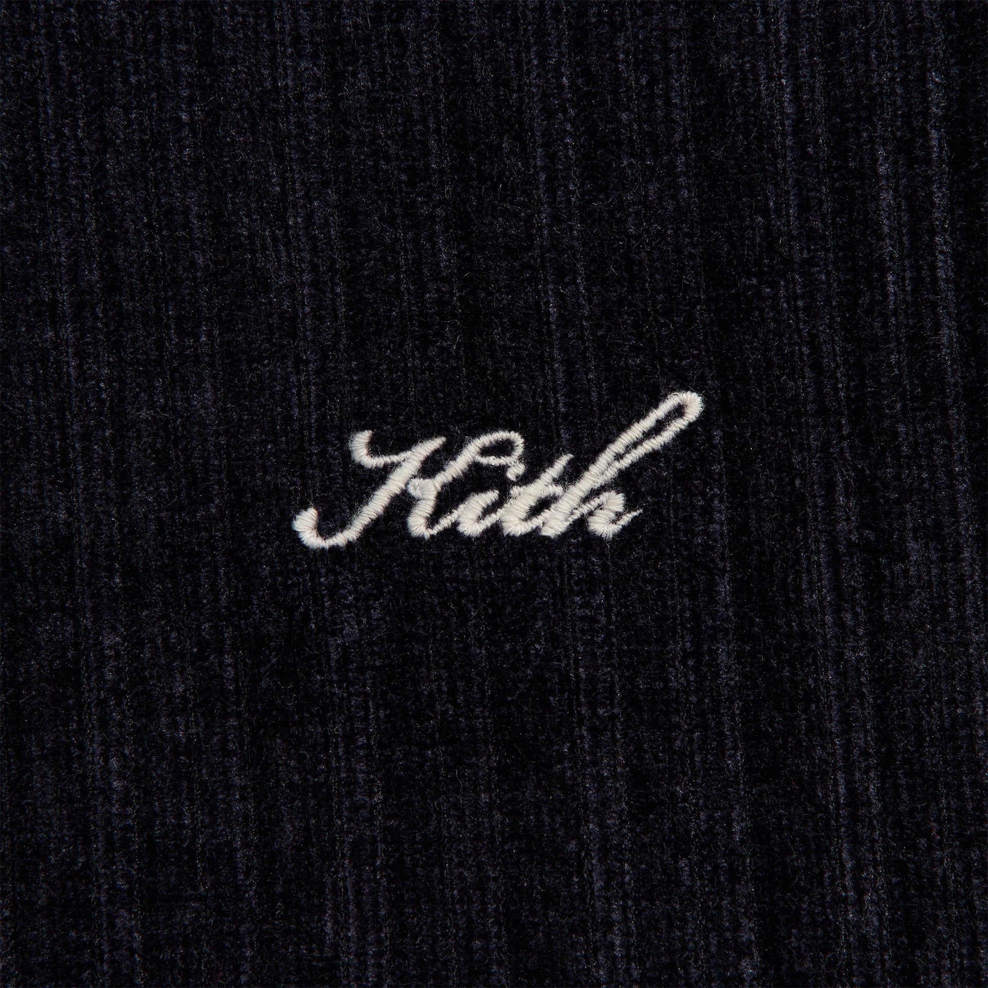 Kith Velvet Corduroy Long Sleeve Trevor Polo - Ink - PH