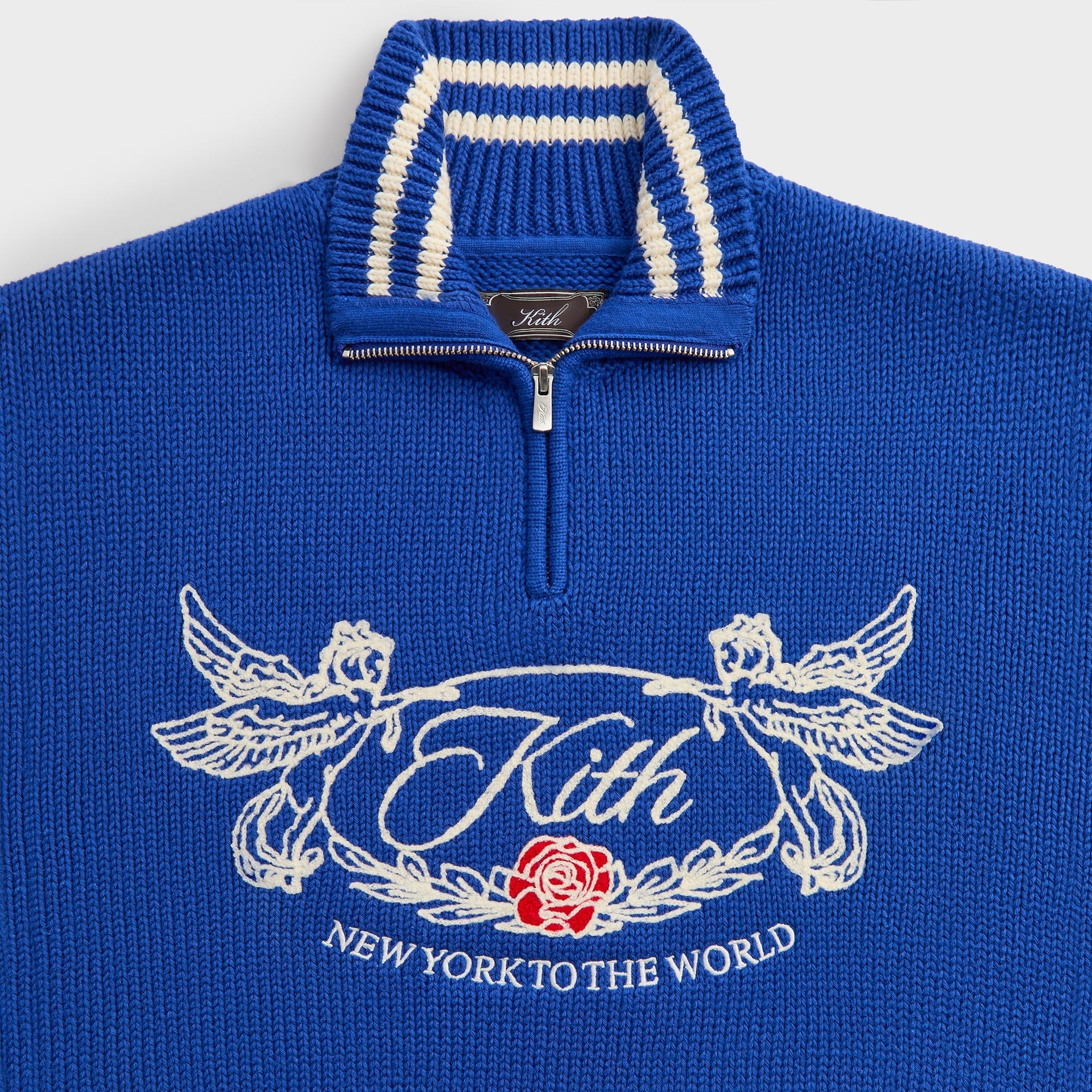 Kith Quarter Zip Wyona Sweater - Cyclone - PH