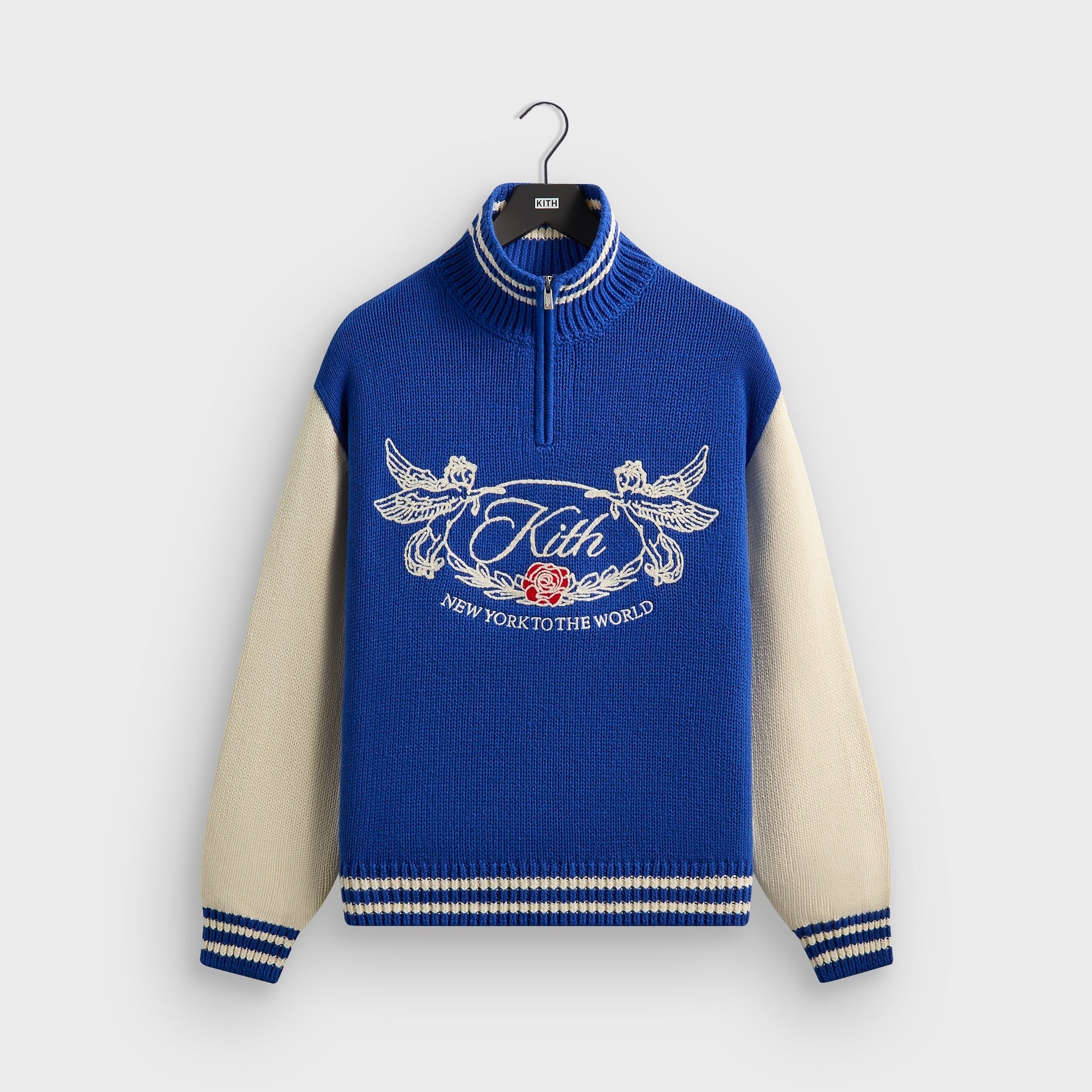 Kith Quarter Zip Wyona Sweater - Cyclone - PH