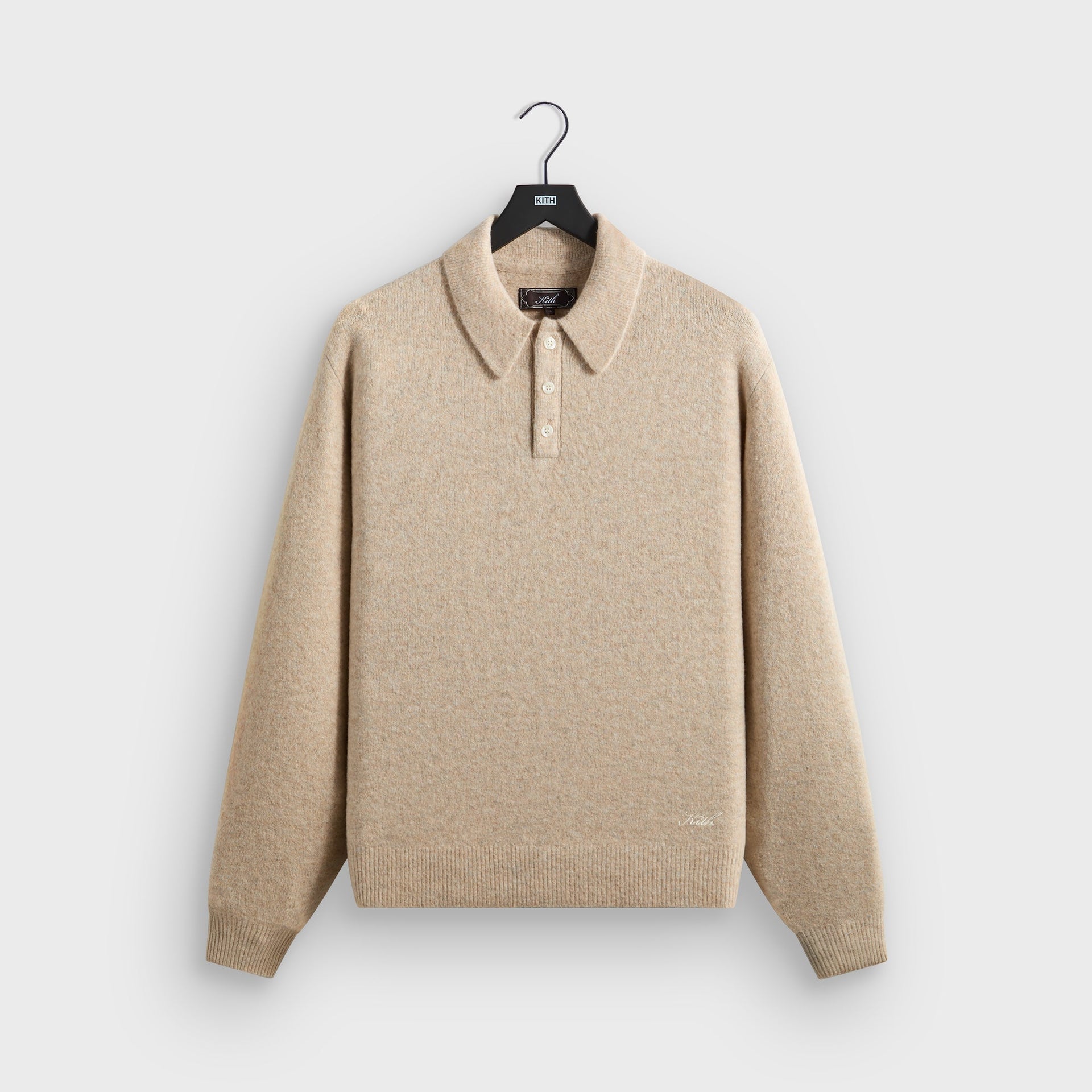 Kith Marled Harmon Rugby Pullover - Carabiner Heather - PH