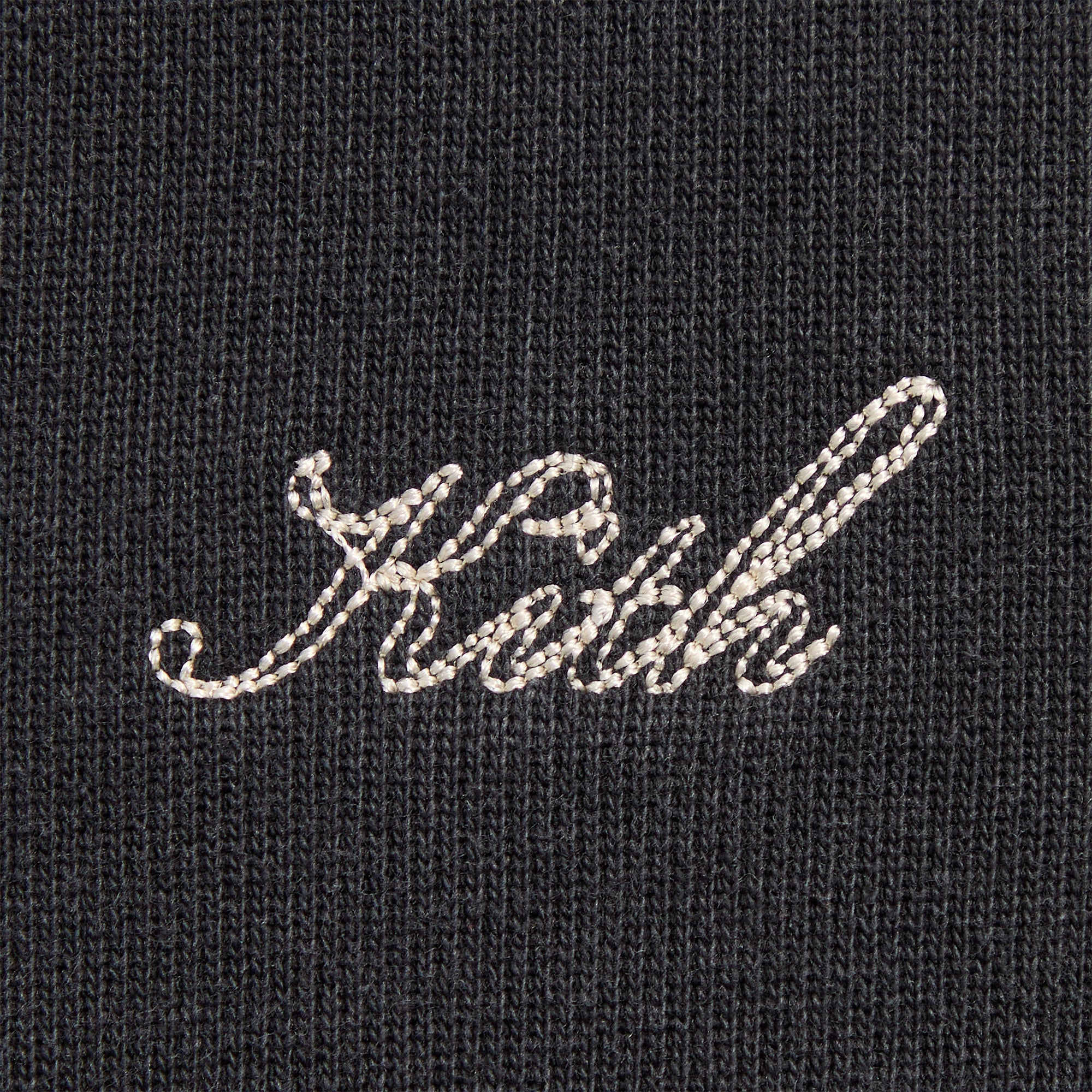 トップス everyone luxury cotton back logo Kith Rib Neck Cropped Camden Hoodie - Black – Kith Europe