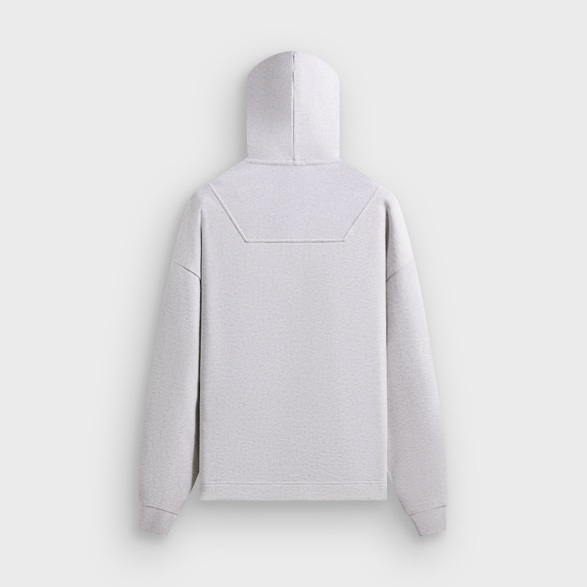 Kith Rib Neck Cropped Camden Hoodie - Light Heather Grey – Kith Europe