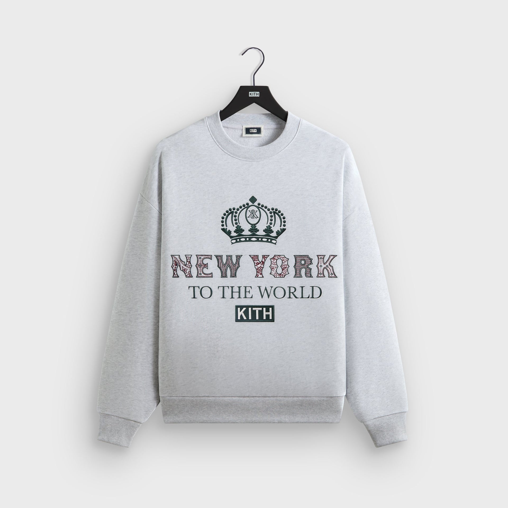 Kith Nelson Crewneck - Light Heather Grey - PH