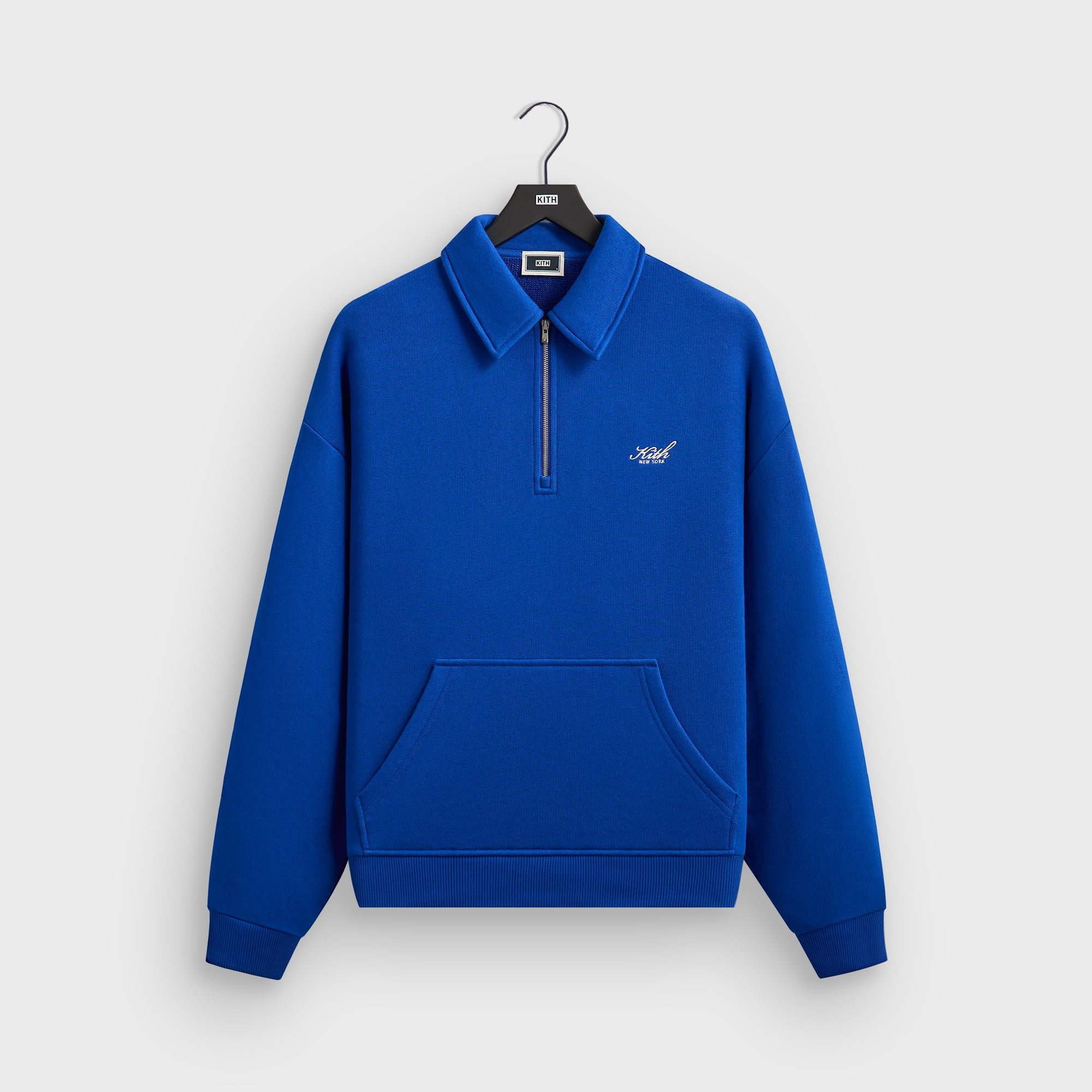 Kith Quarter Zip Popover Sweatshirt - Cyclone – Kith Europe