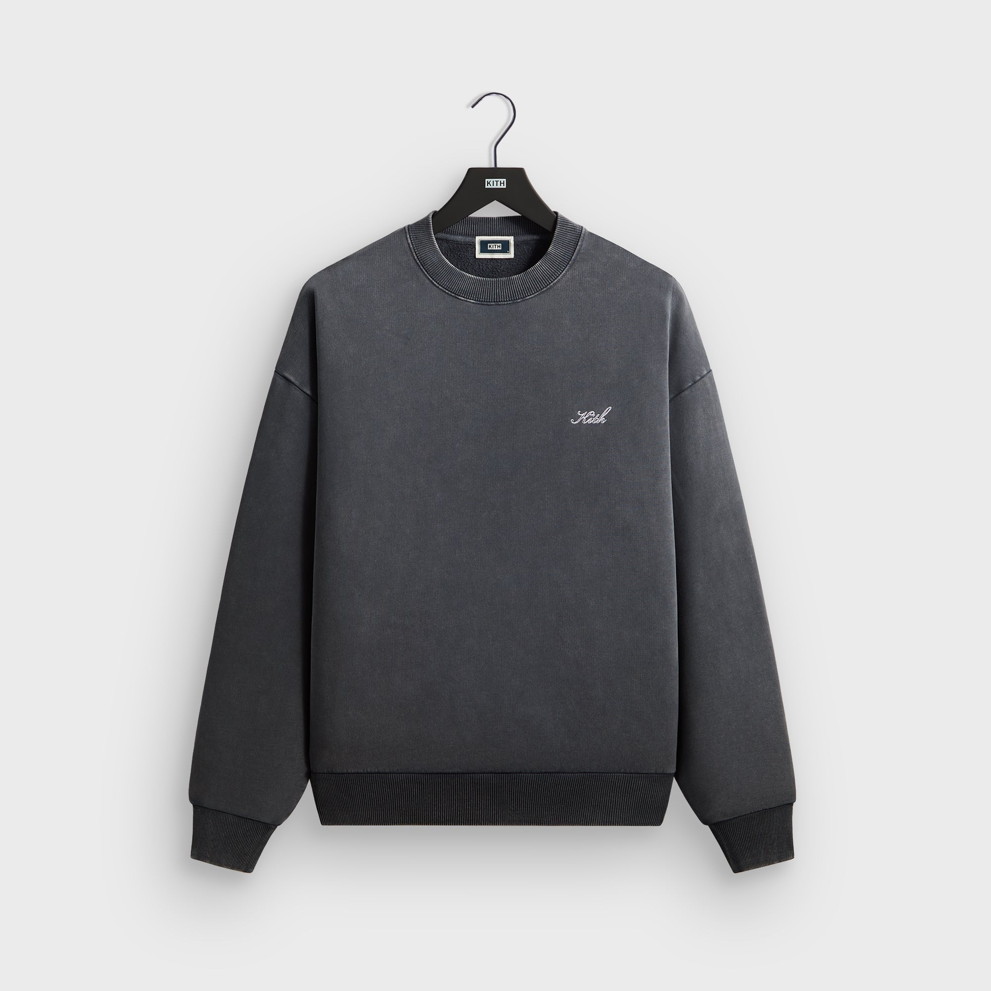 Kith Garment Dyed Nelson Crewneck - Asteroid – Kith Europe