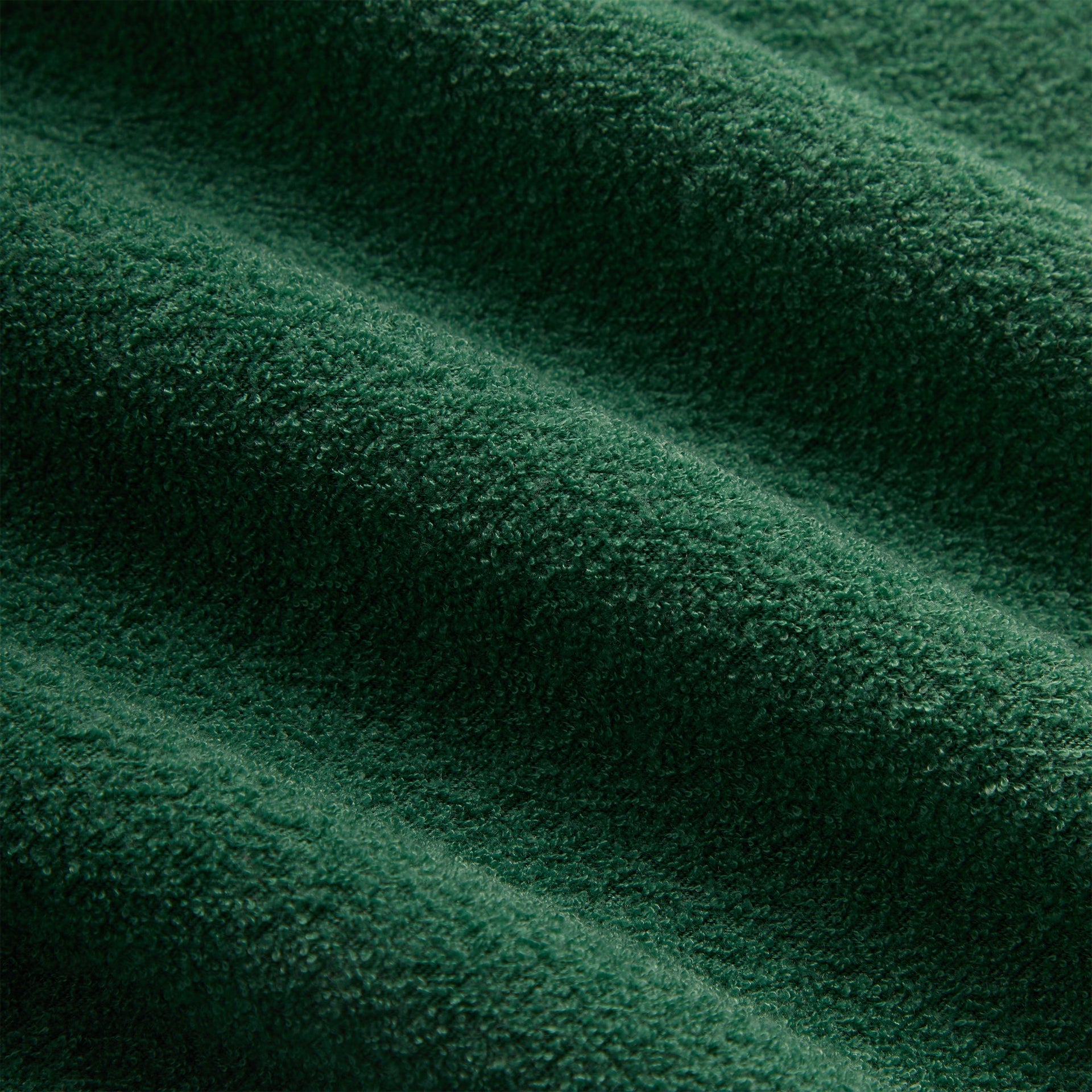 Kith Towel Boucle Long Sleeve Drew Polo - Newt