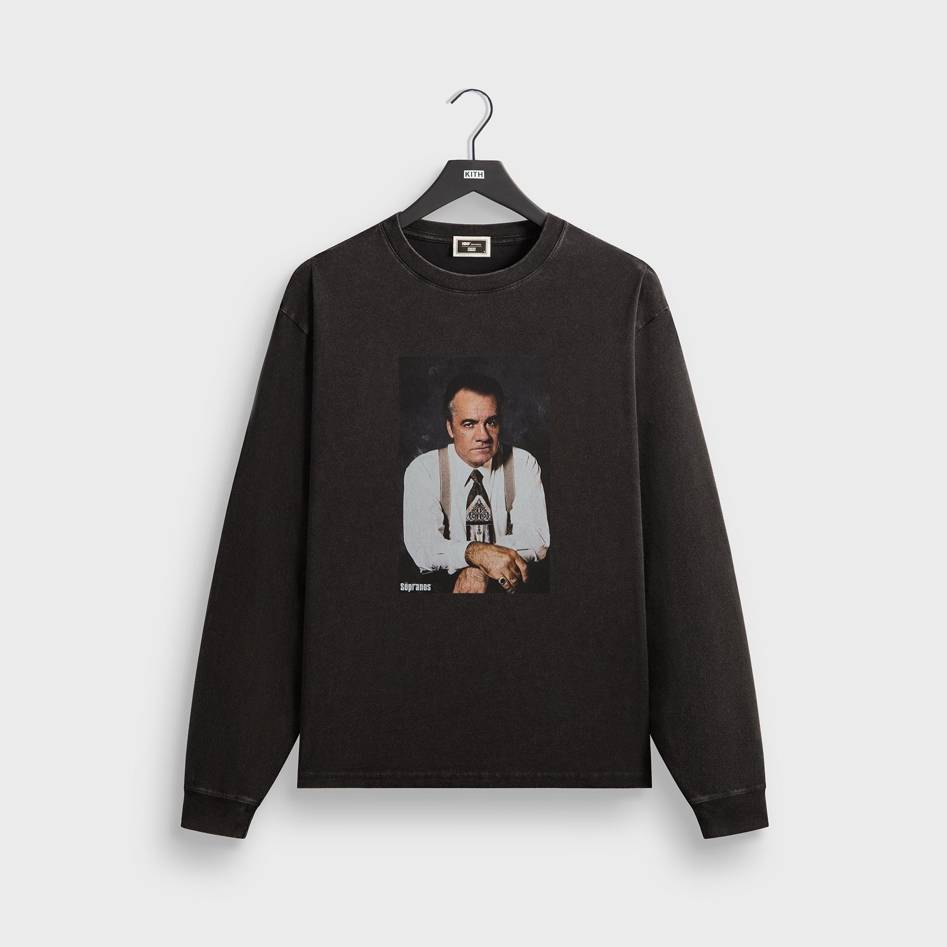 Kith for The Sopranos Paulie Vintage Long Sleeve Tee - Black