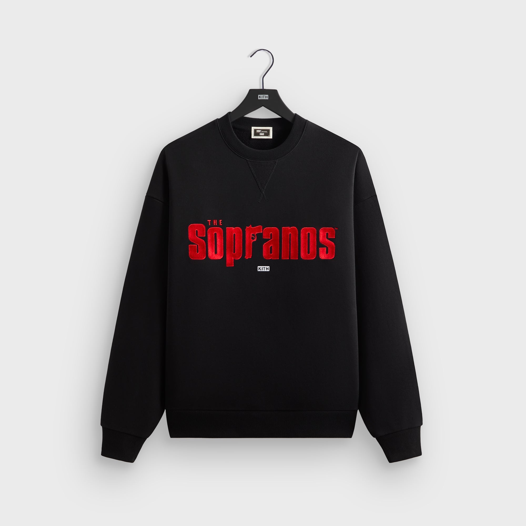 Kith for The Sopranos Main Logo Nelson Crewneck - Black – Kith Europe