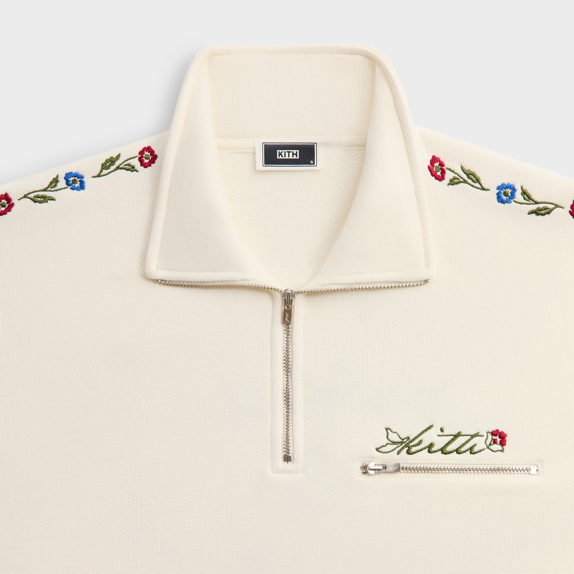 Kith Floral Queensbridge Quarter Zip - Silk