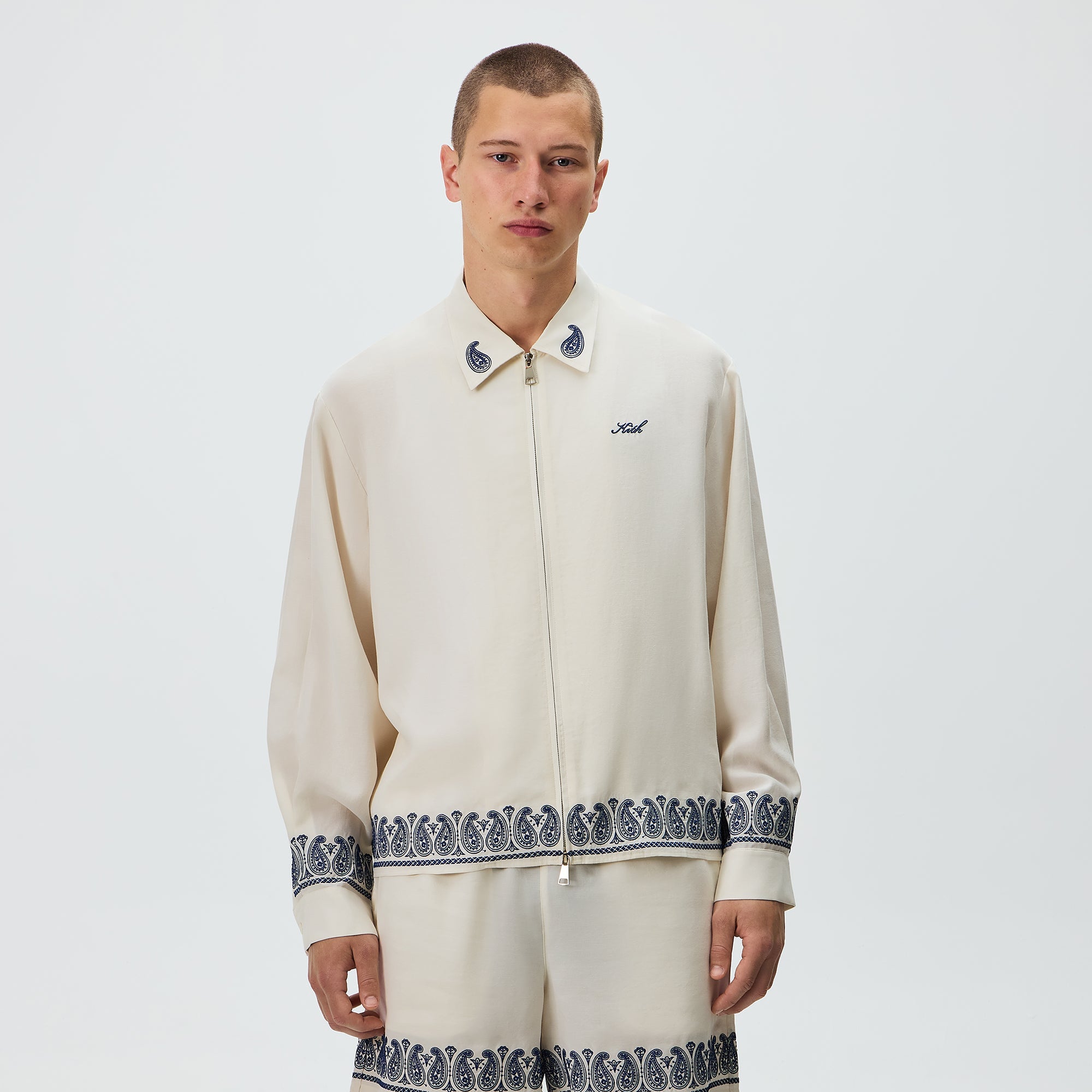Kith Cupro Linen Zip Front Sanford Shirt - Silk – Kith Europe
