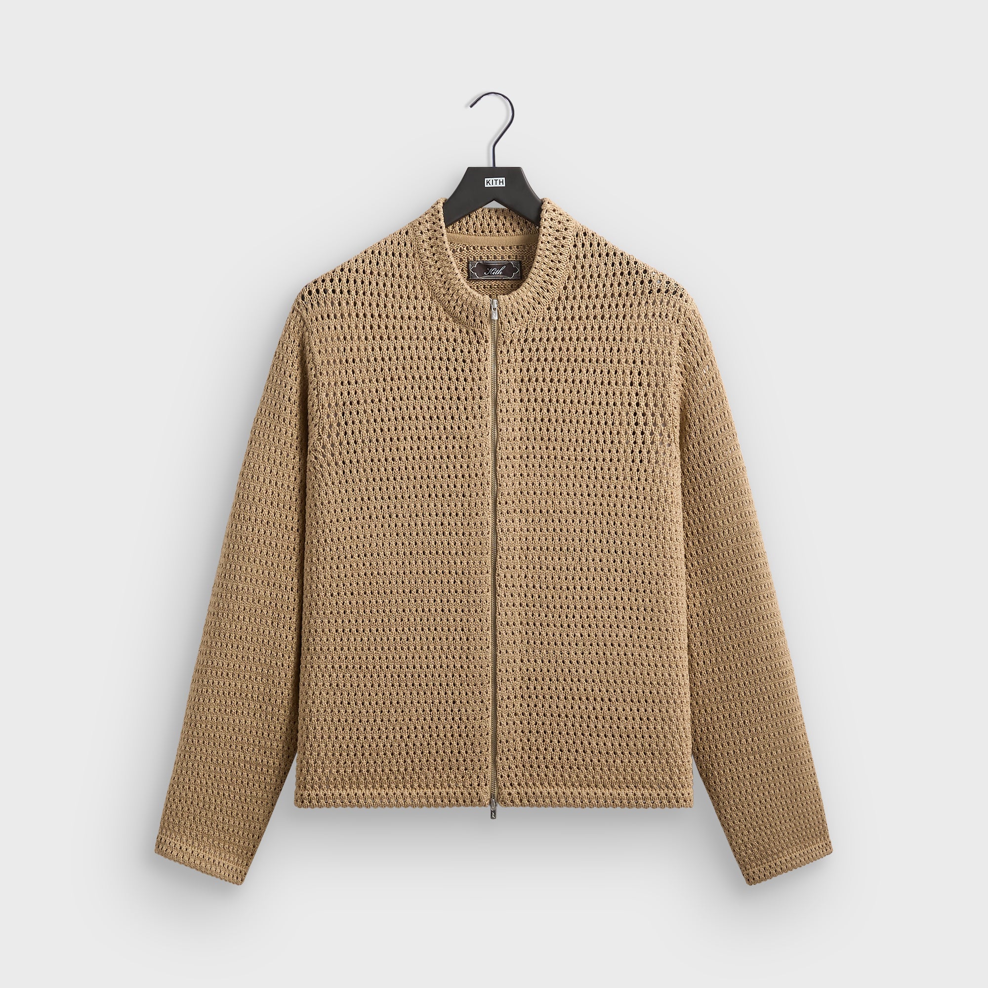 Kith Crochet Luke Zip Front Sweater - Durum – Kith Europe