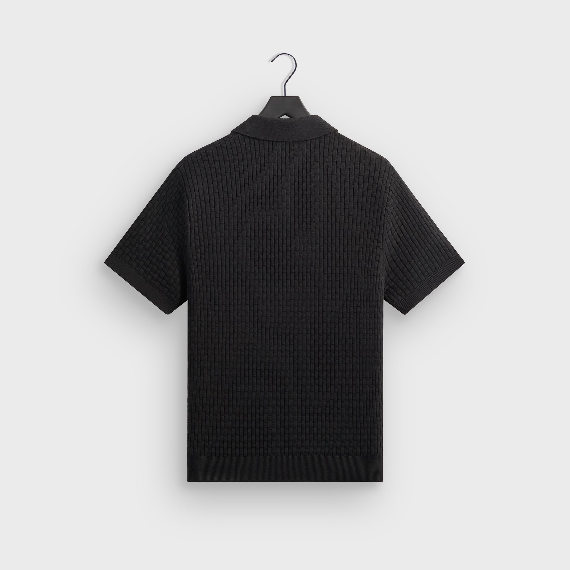 Kith Basket Weave Tilden Polo - Black – Kith Europe