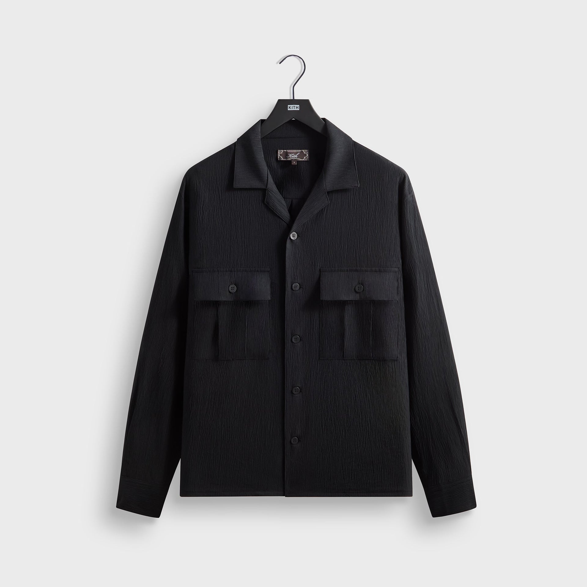 Kith Crinkled Nylon Ugo Shirt - Black