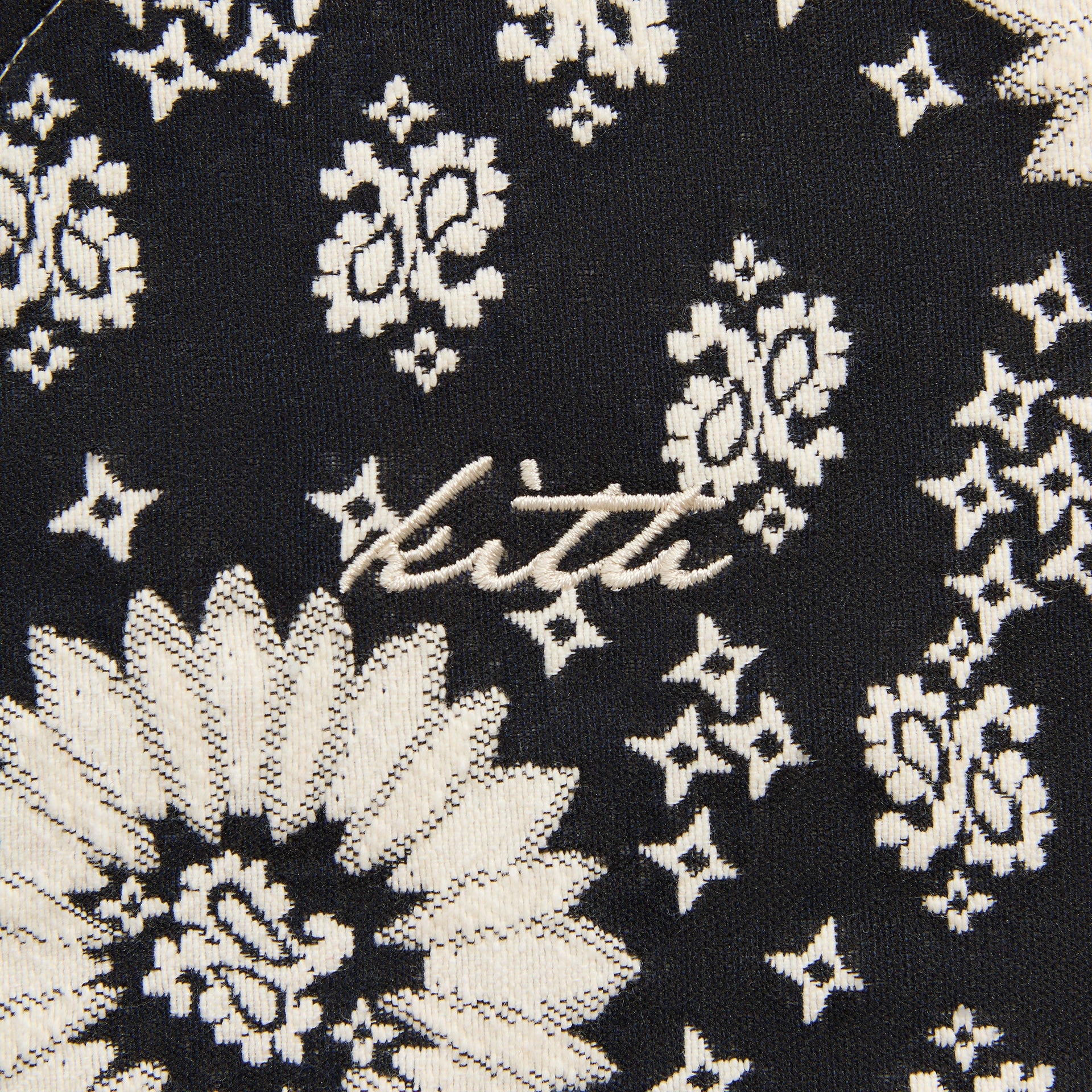 Kith Bandana Jacquard Long Sleeve Willis Shirt - Nocturnal