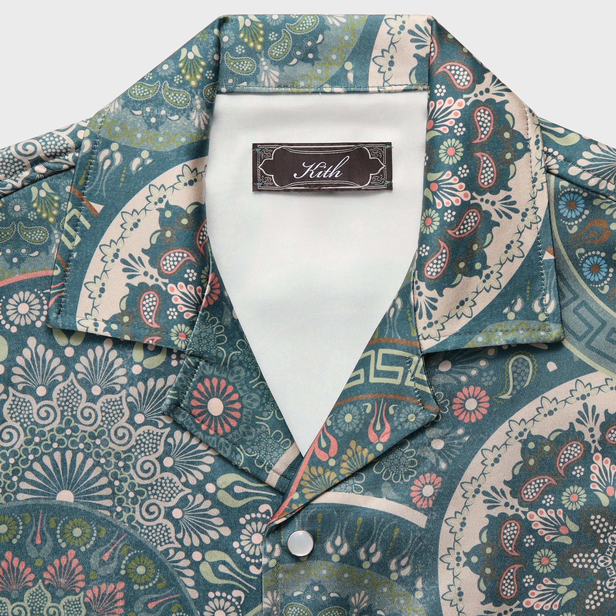 Kith Mosaic Mandala Thompson Camp Collar Shirt - Stadium – Kith Europe