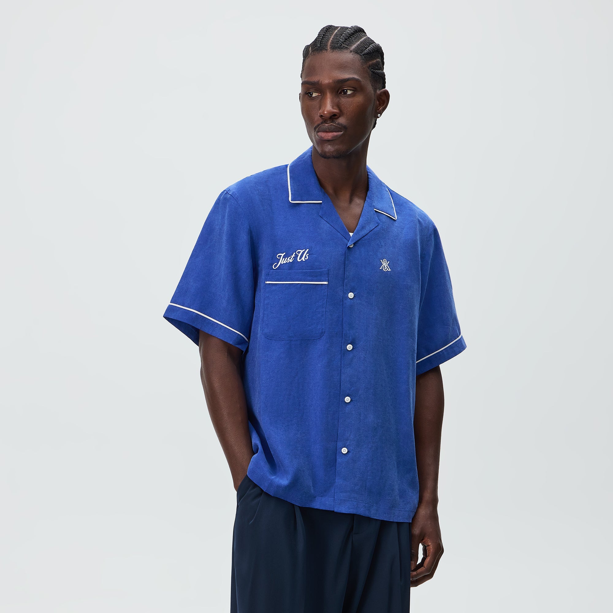Kith Cupro Linen Vinnie Shirt - Current – Kith Europe