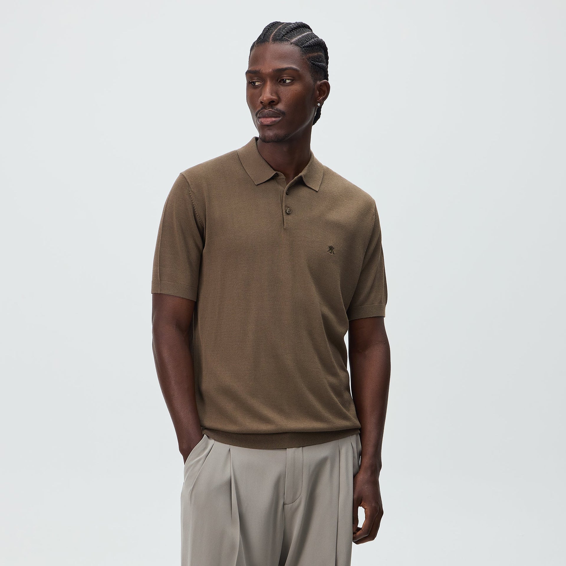Kith Super Fine Viscose Knit Baldwin Polo - Legion