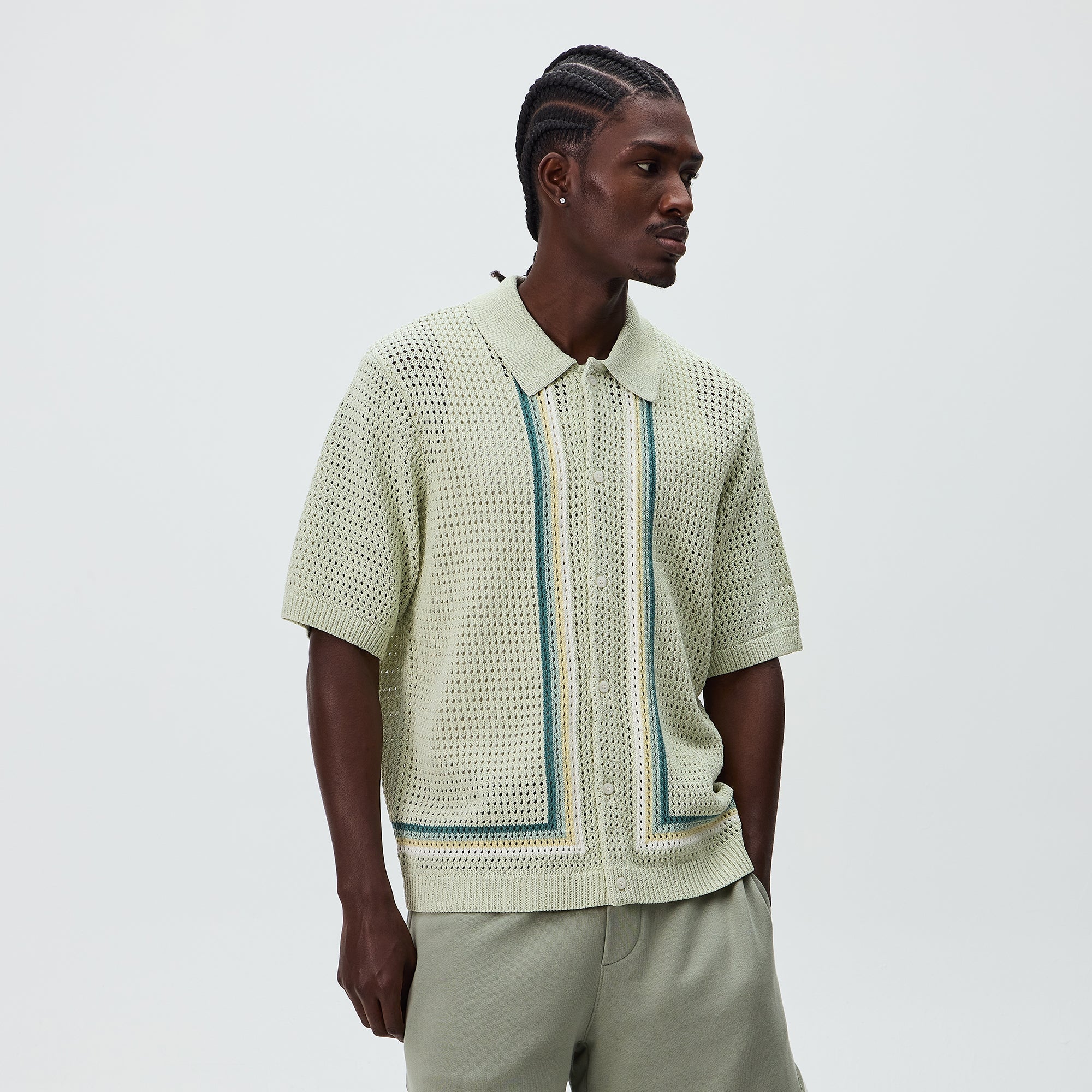 Kith Thompson Crochet Buttondown - Fresh – Kith Europe