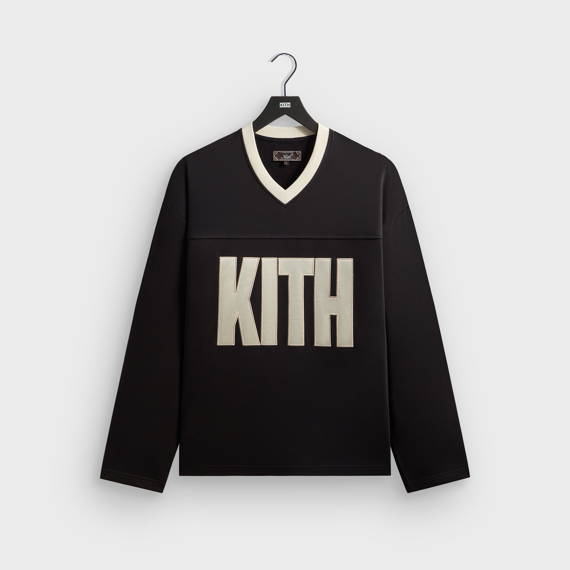 Kith Compact Fleece Long Sleeve Julien Jersey - Black – Kith Europe