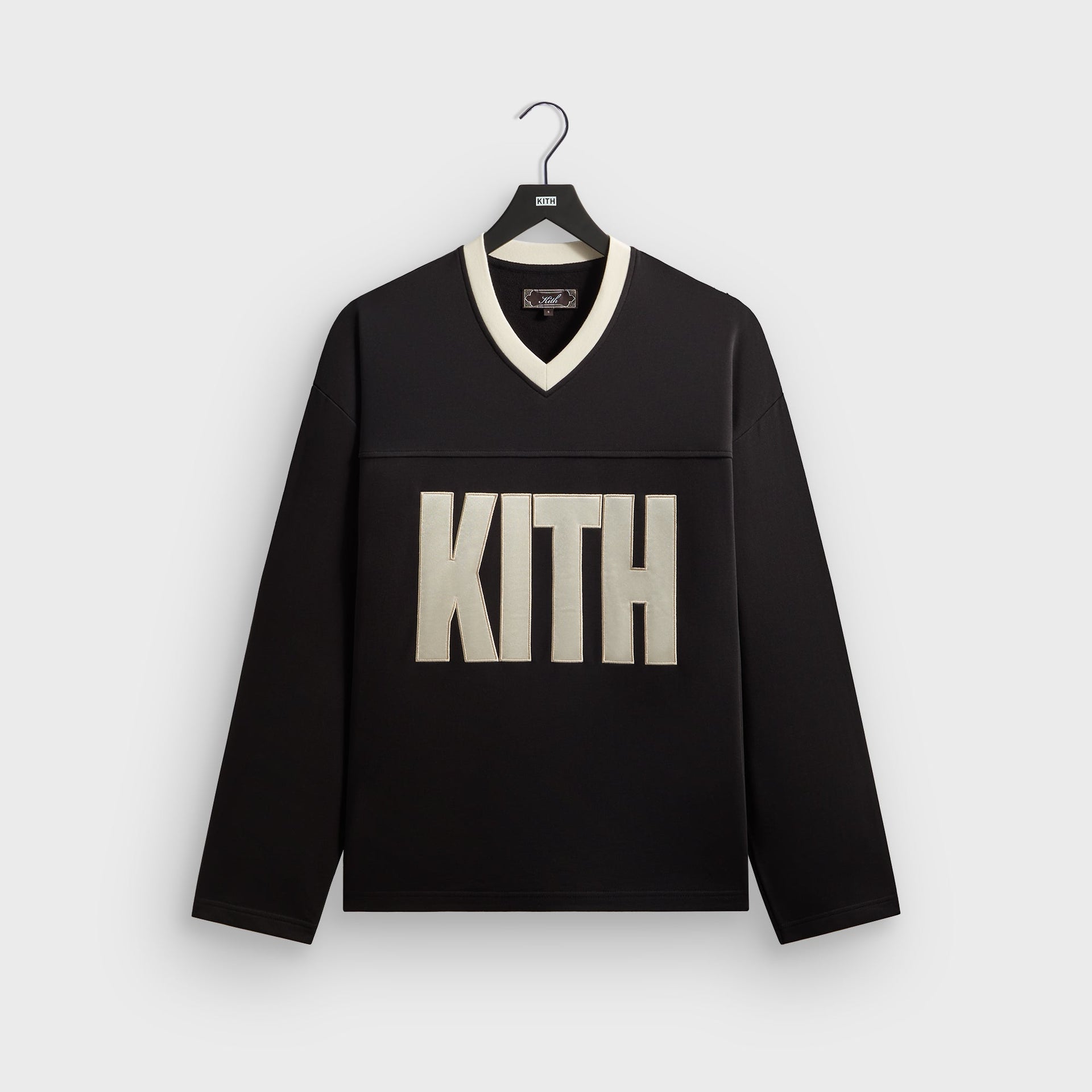 Kith Compact Fleece Long Sleeve Julien Jersey - Black