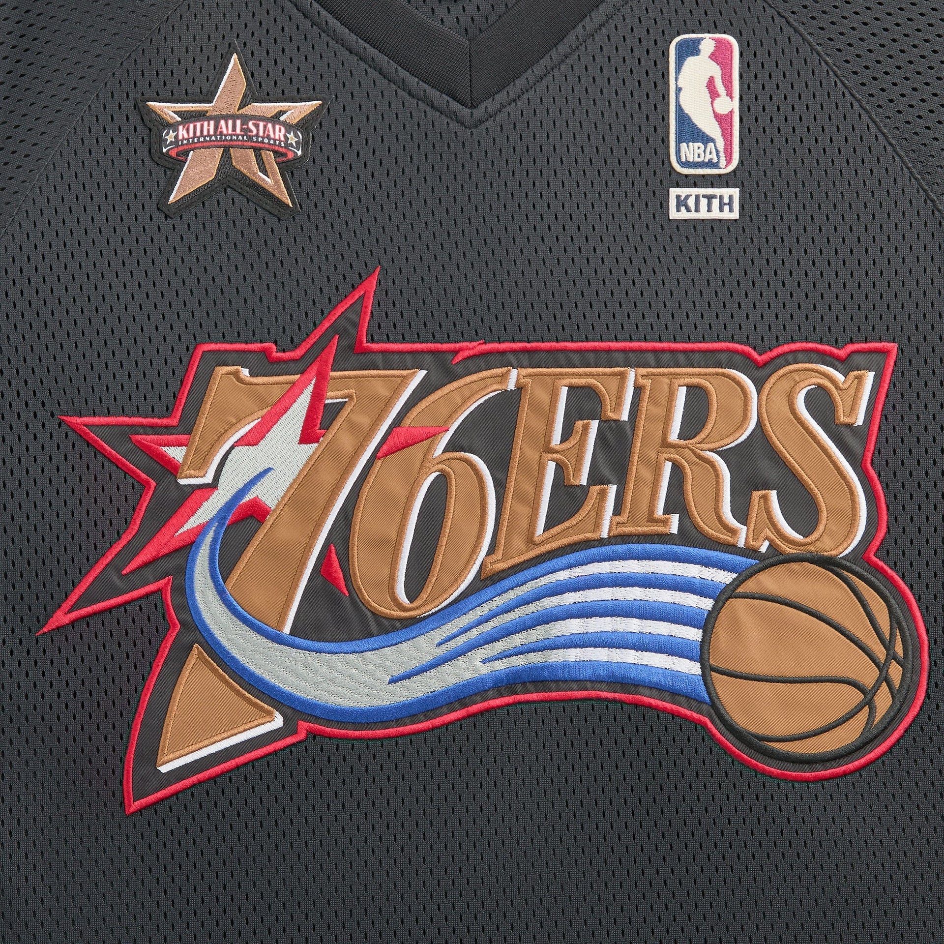 Kith for NBA All-Star Philadelphia 76ers Samuel Shirt - Black - PH