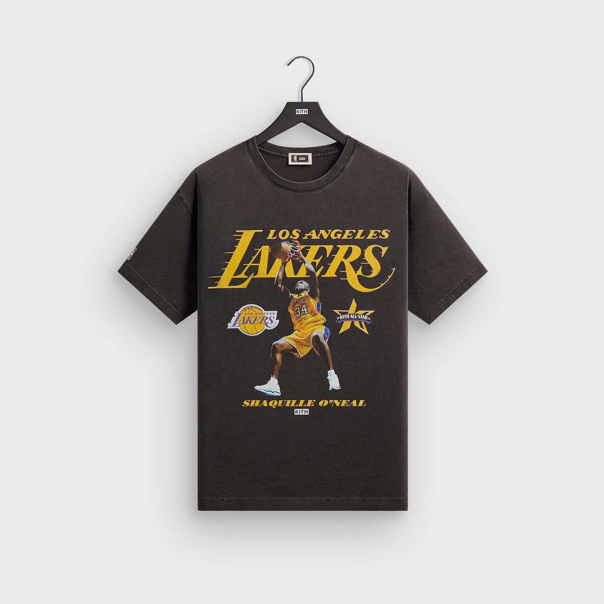 Kith for NBA All-Star Los Angeles Lakers Shaquille O'Neal Vintage Tee - Black - PH