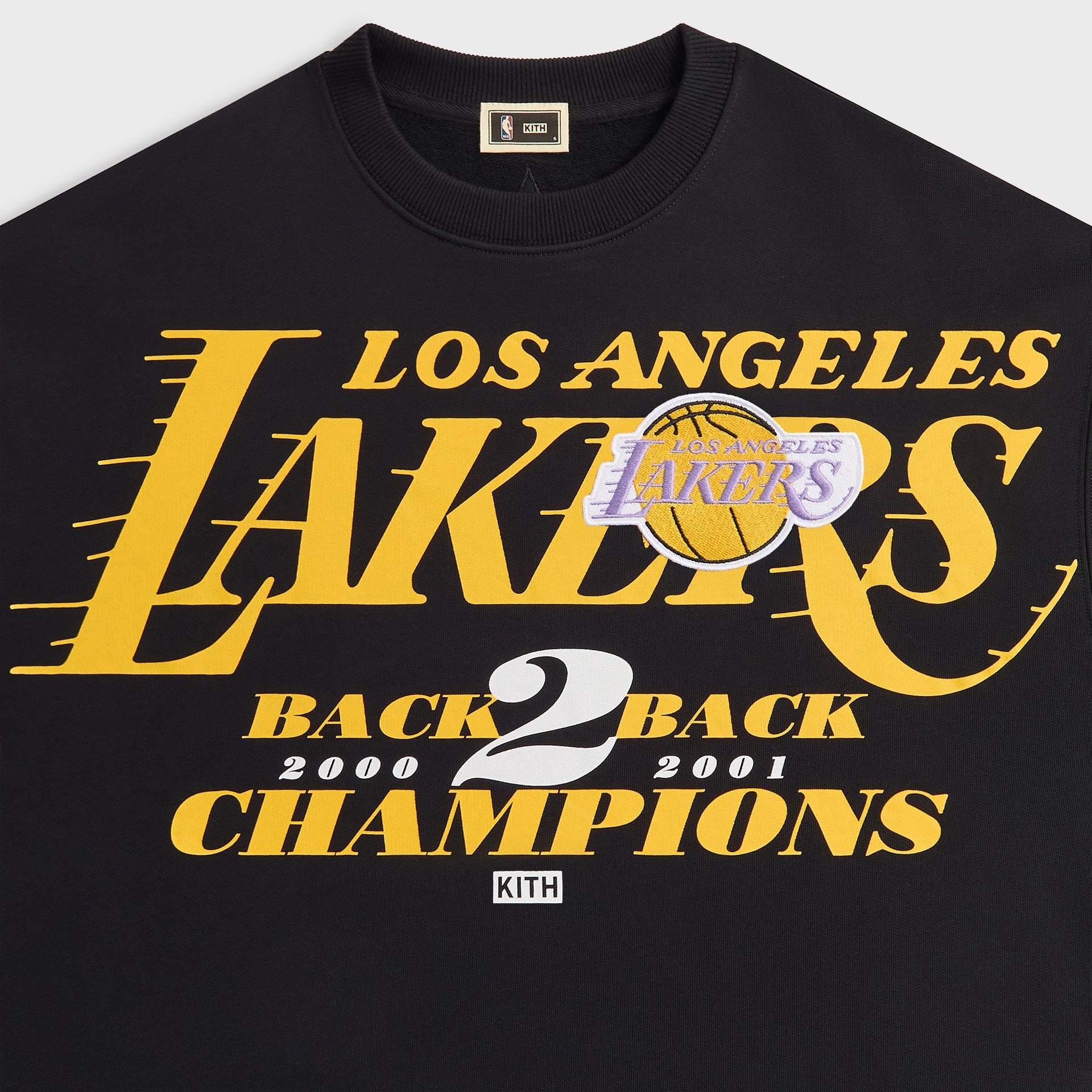 Kith for NBA All-Star Los Angeles Lakers Nelson Crewneck - Black - PH