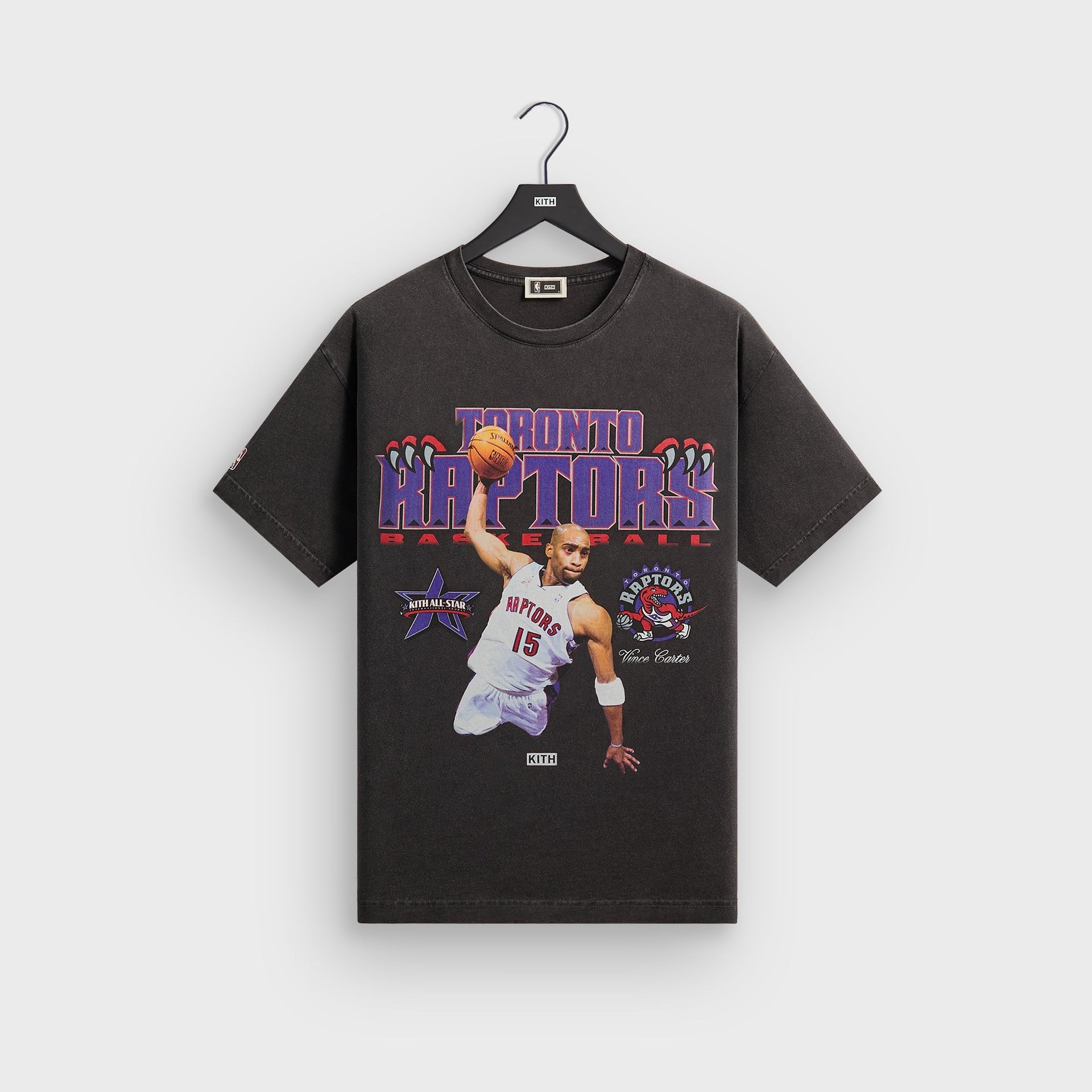 Kith for NBA All-Star Toronto Raptors Vince Carter Vintage Tee - Black - PH