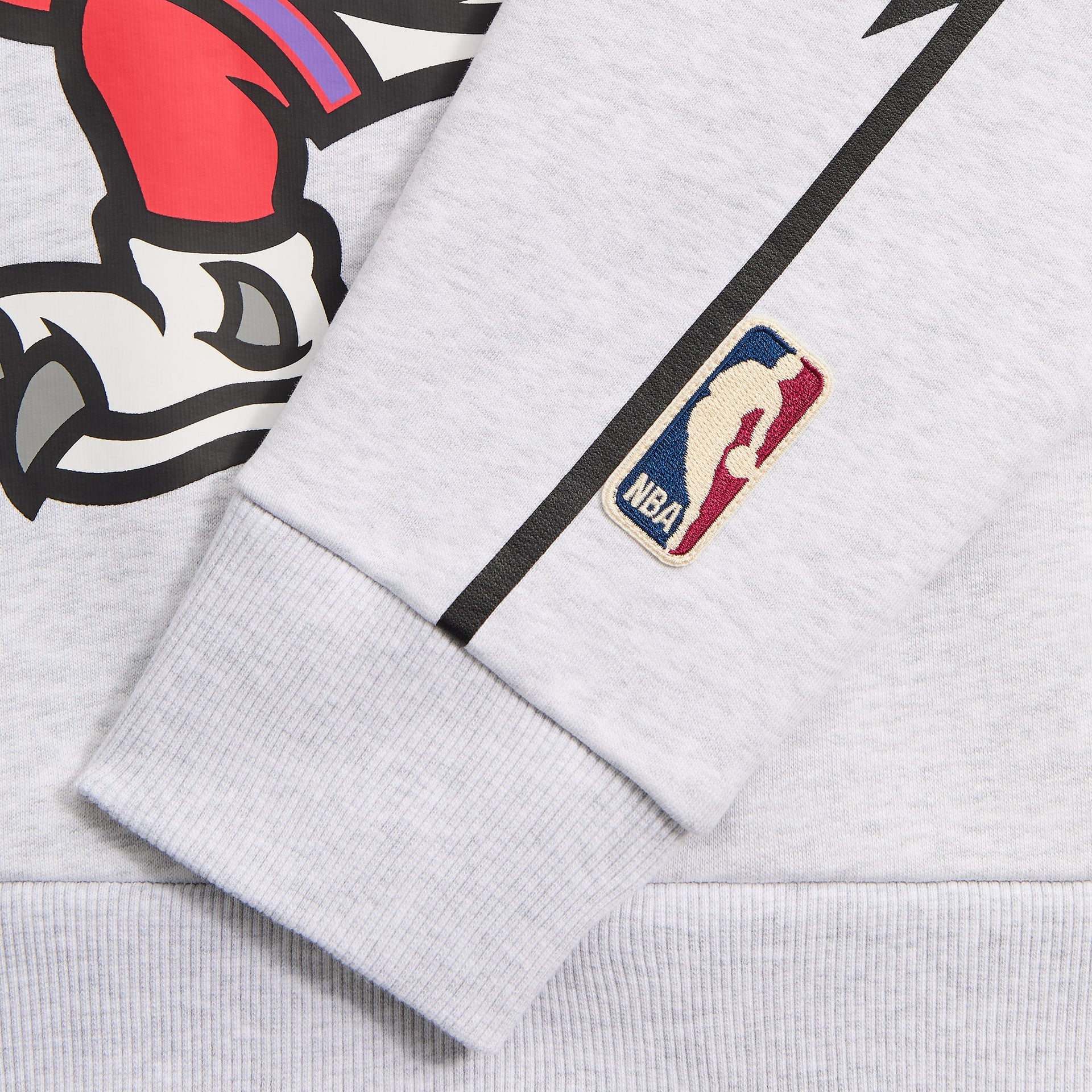 Kith for NBA All-Star Toronto Raptors Nelson Crewneck - Light Heather Grey