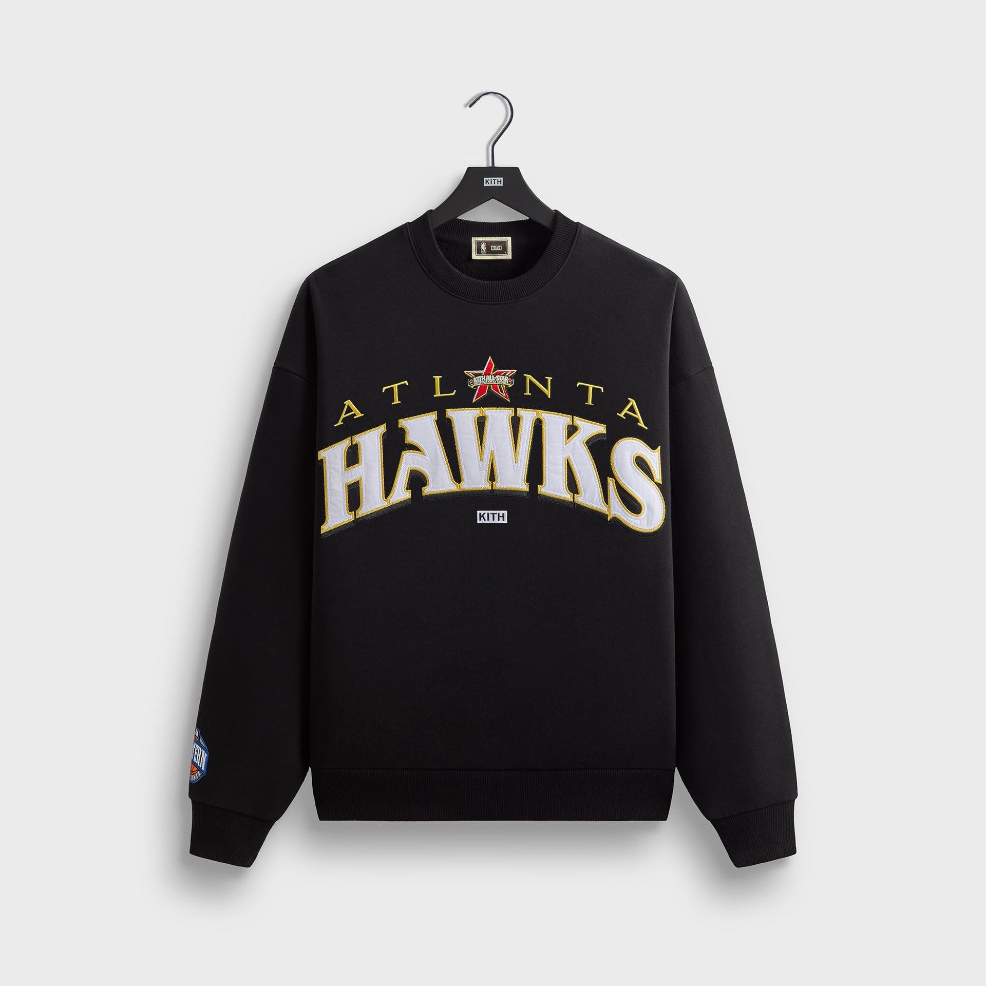 Kith for NBA All-Star Atlanta Hawks Nelson Crewneck - Black - PH